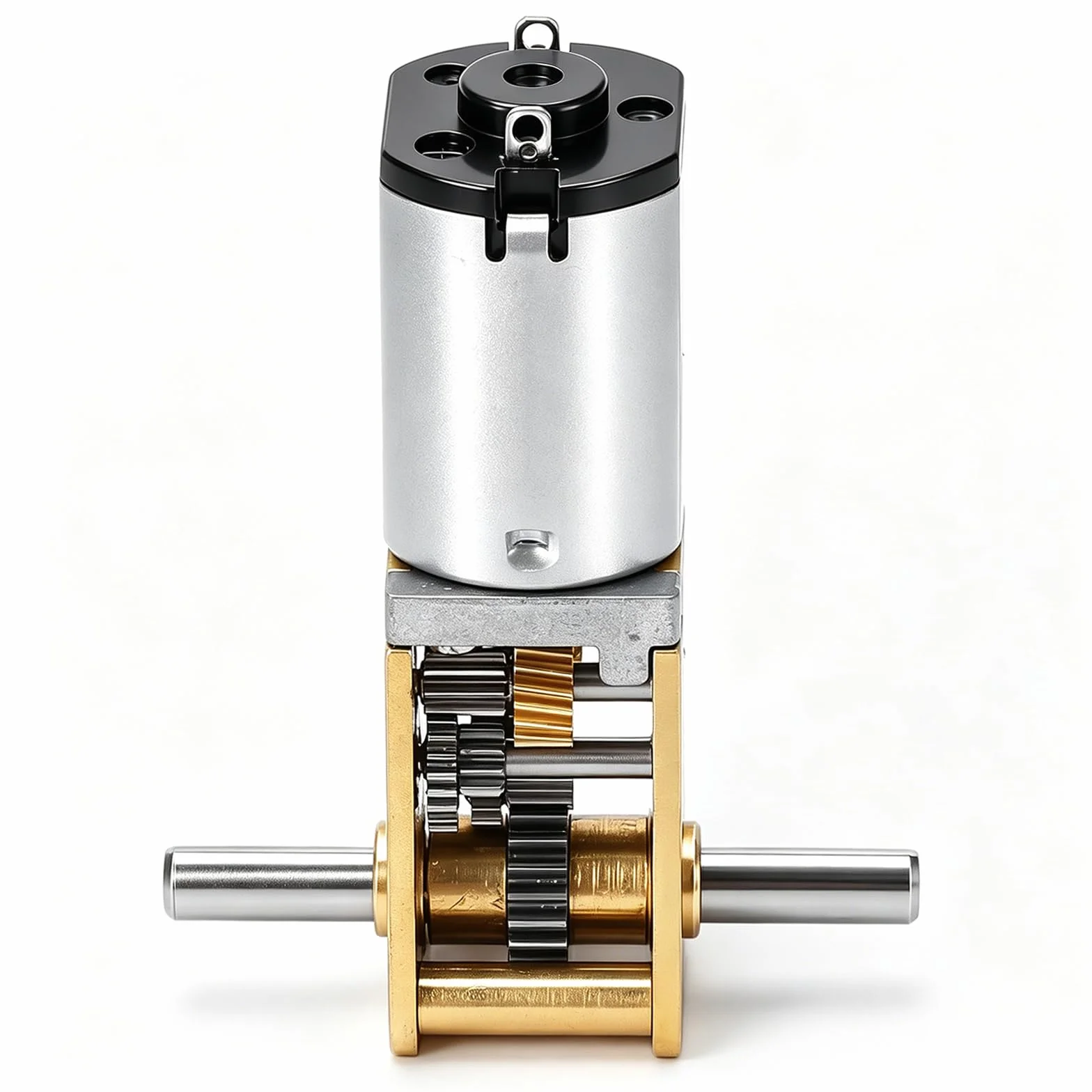 Moteur À Engrenages Métal DC 12V 200RPM Vis Sans Fin Arbre 3mm D-Forme pour Machines