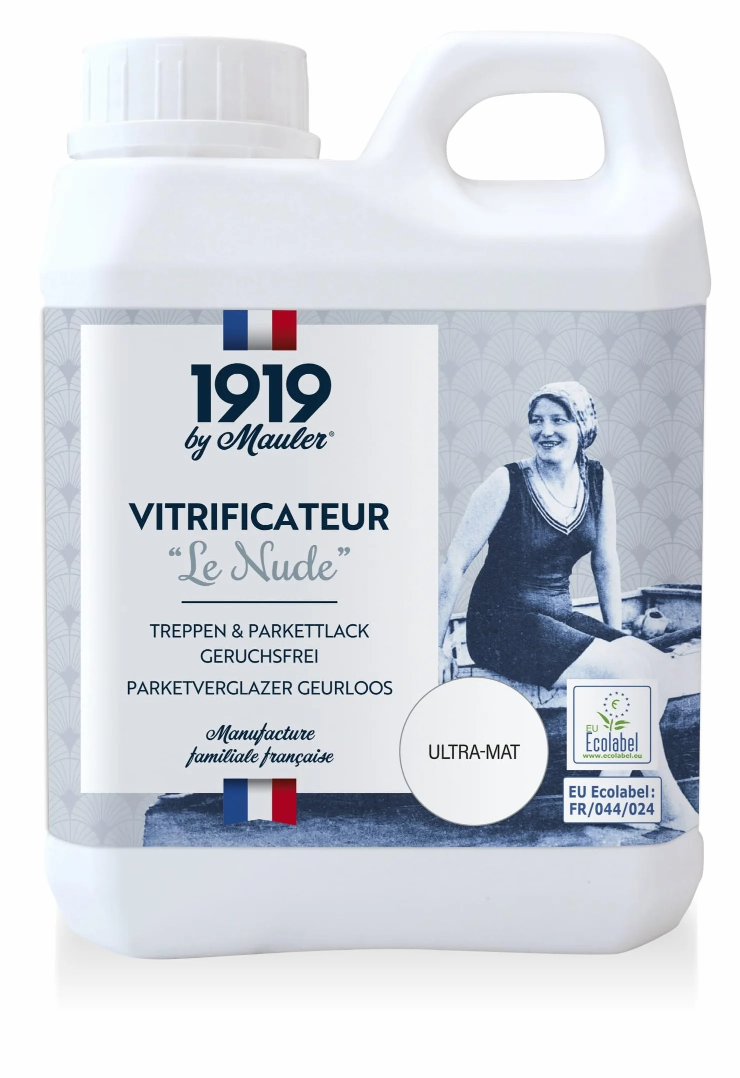 MAULER Vitrificateur Parquet Escalier Ultra Mat Invisible 1L Protection Taches Rayures Usure Longue Durée