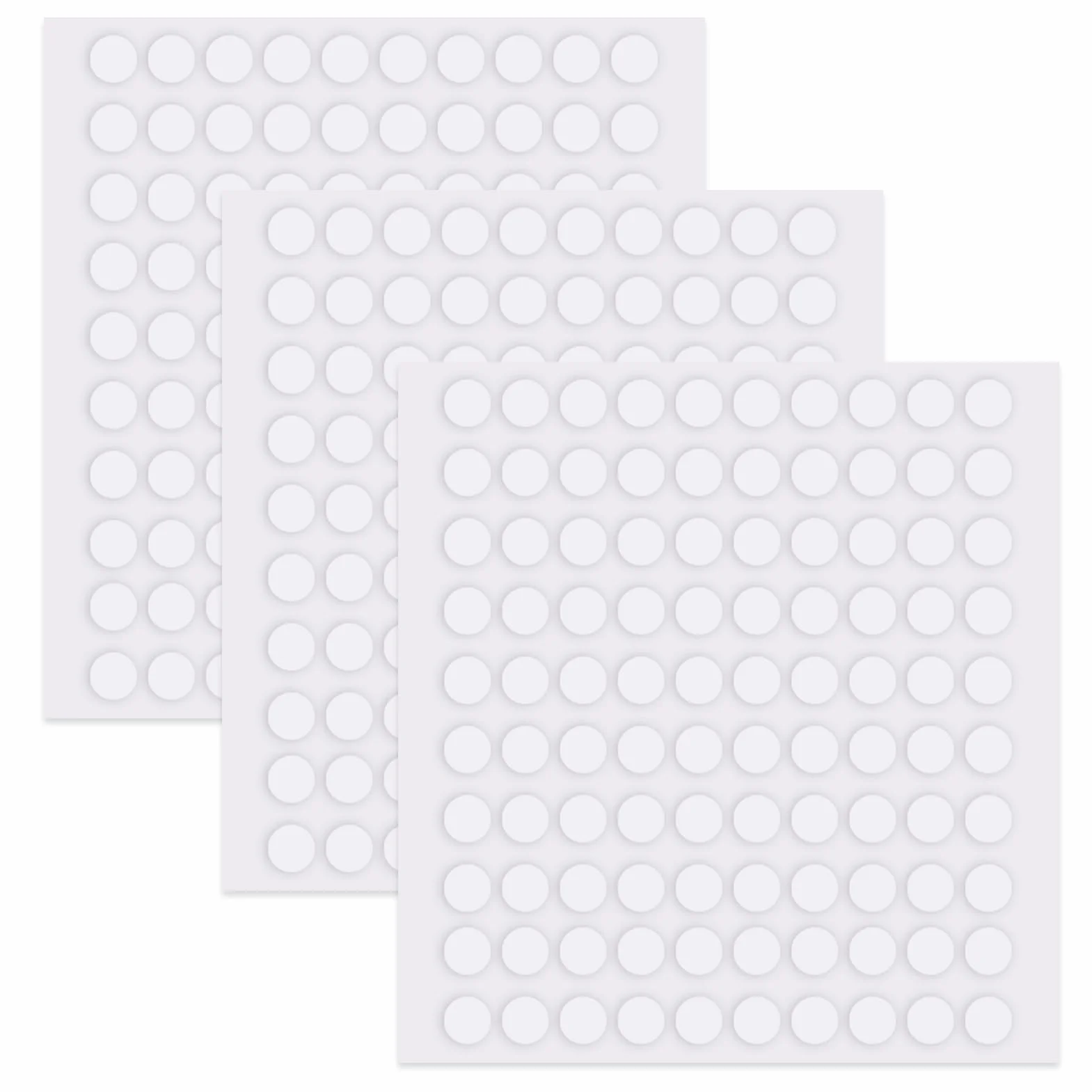 Pastilles Adhésives Double Face 300 Pièces 6mm Autocollants Ronds Transparent Amovible Sans Trace pour Bricolage Maison