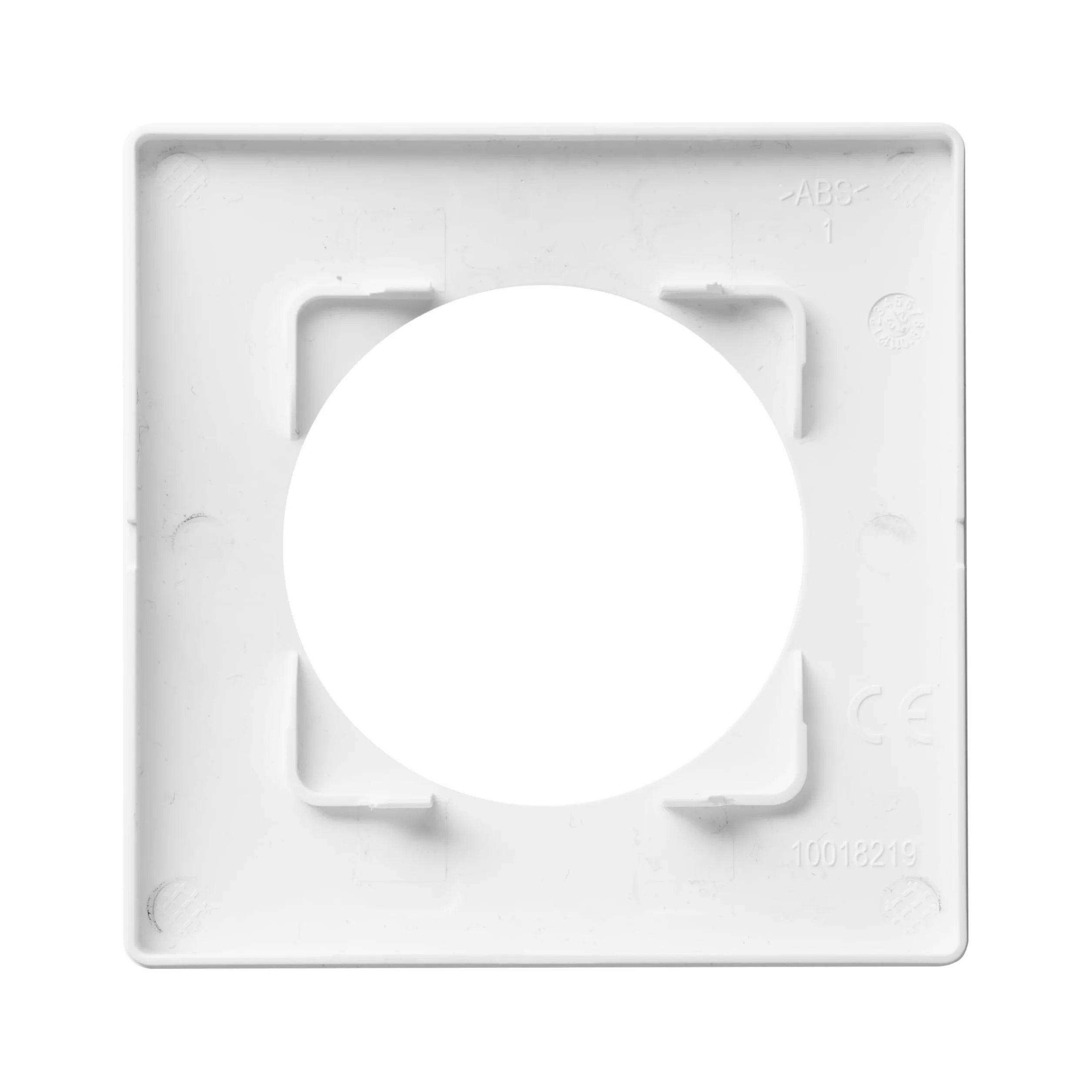 DEBFLEX Casual Evo Plaque de Finition Enjoliveur pour Prises et Interrupteurs 1 Poste ABS Blanc Pur 86 x 86 x 10 mm