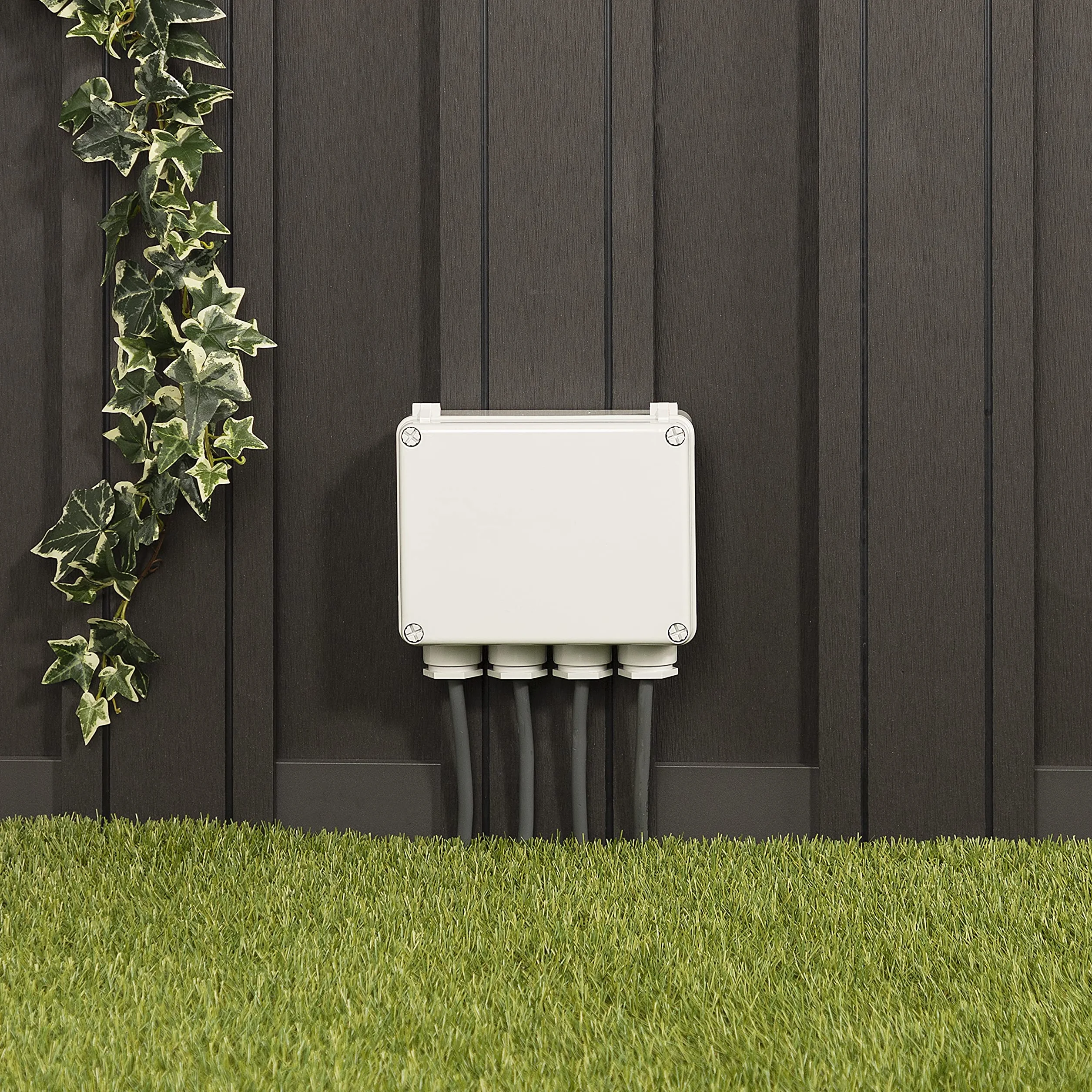 Smartwares Kit pour jardin Plug & Connect Boîtier de commutation multicanal télécommande éclairage extérieur 3x 400 W sans fil 30 m