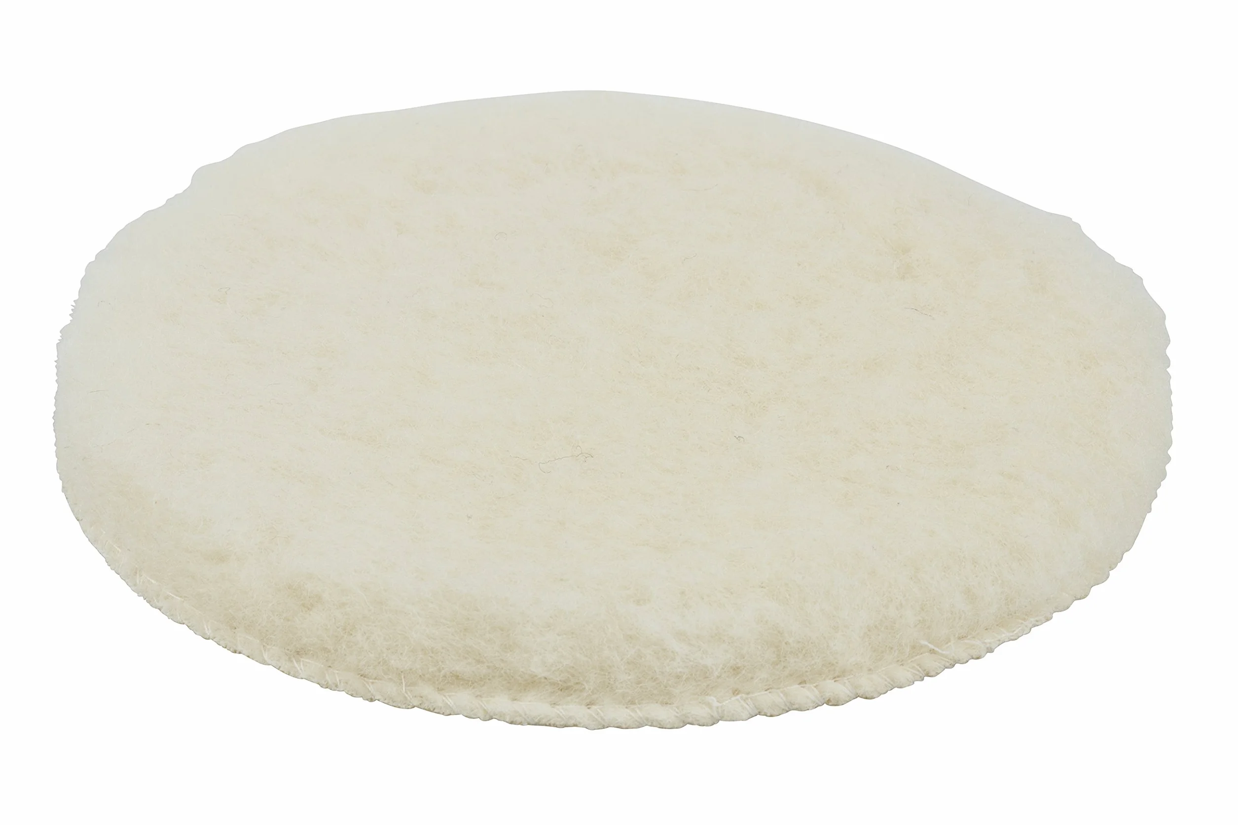 Wolfcraft Bonnet de Polissage Auto-agrippant en Peau de Mouton, Blanc, ø 150 mm