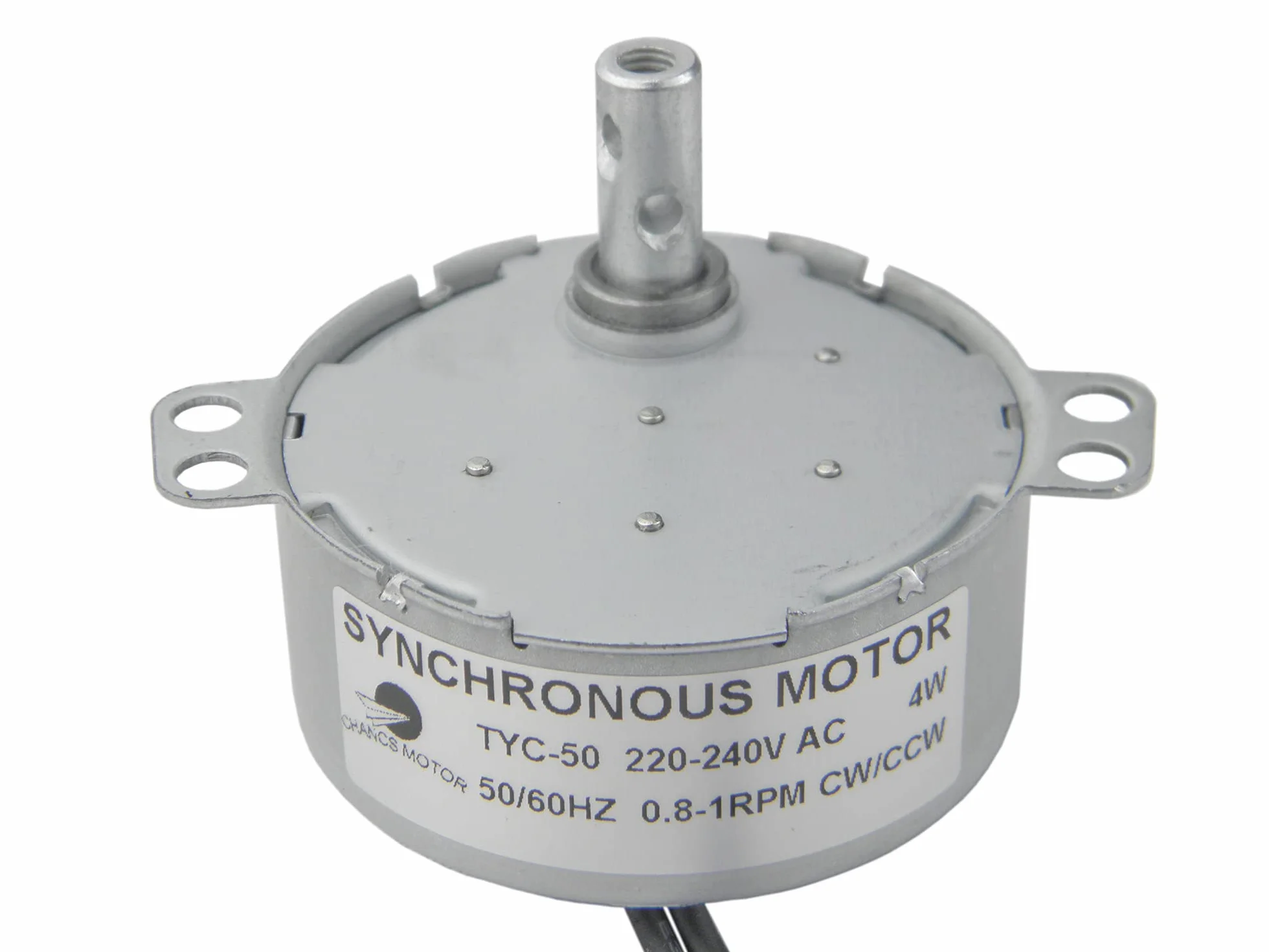 Moteur synchrone TYC-50 220V AC 0.8-1RPM CW/CCW Torque 10Kg.cm