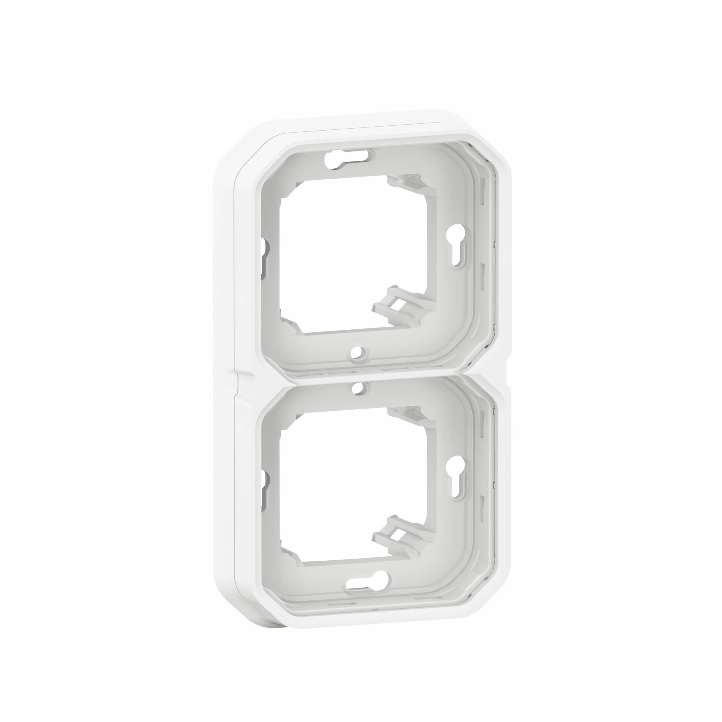 Legrand Plexo Plaque d'Encastrement 2 Postes Blanc Horizontal Vertical