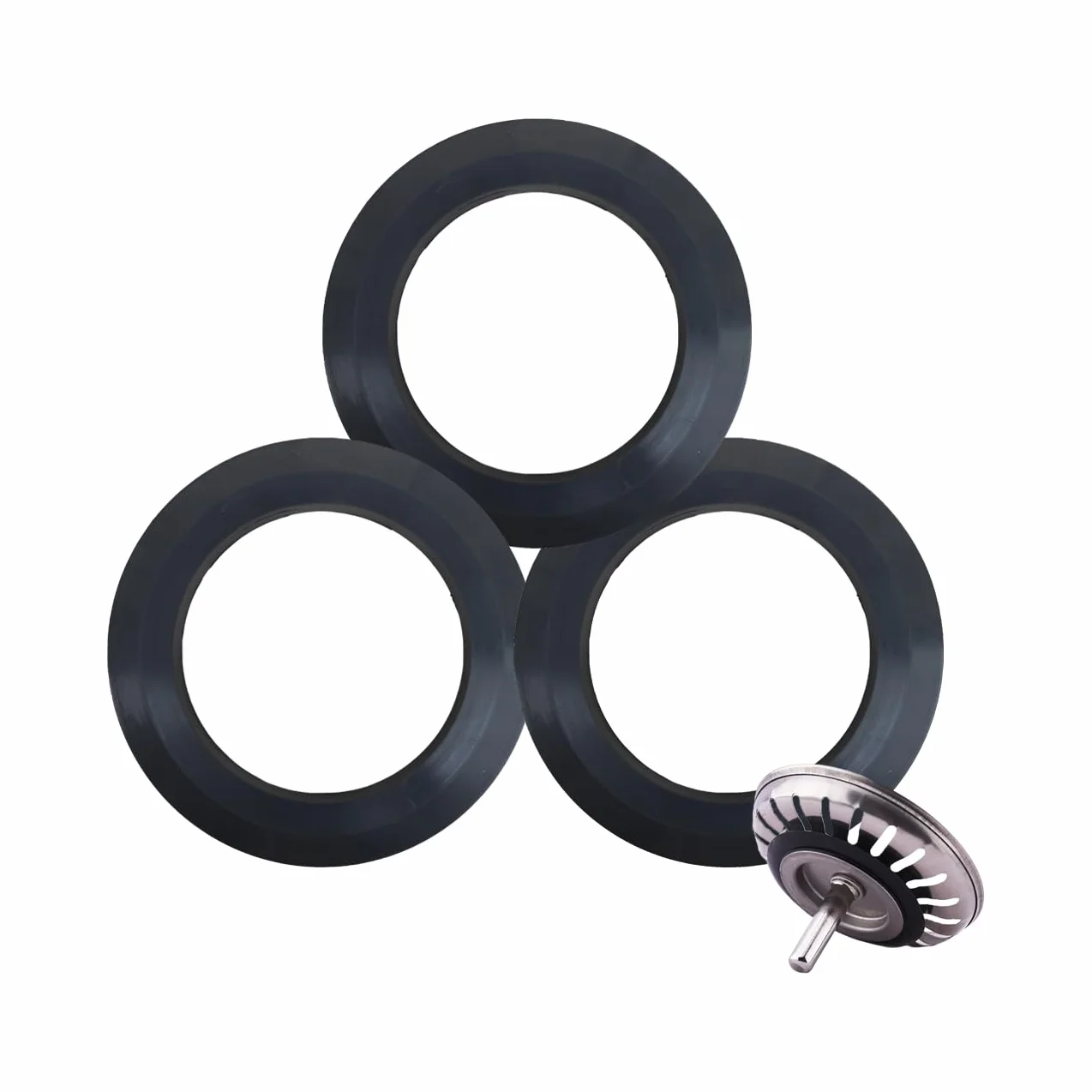 Joint en élastomère pour paniers filtrants, Ø extérieur 54 mm, Ø intérieur 32 mm, épaisseur 4.6 mm, 3 pièces