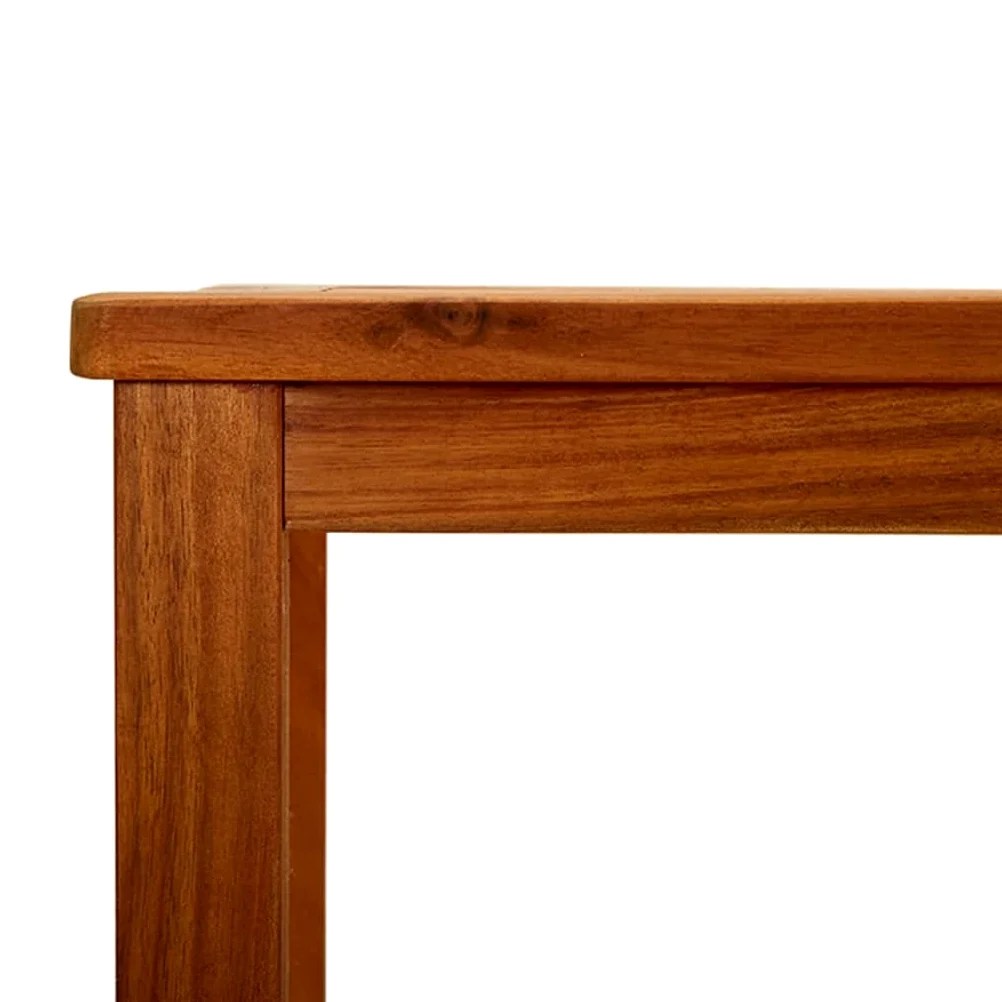 vidaXL Bois d'Acacia Solide Table Console de Jardin Table d'Appoint Table de Patio Meuble de Terrasse Table d'Extérieur 110x40x75 cm