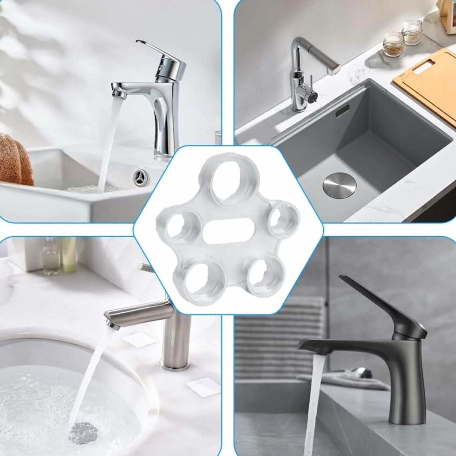 Clé pour Aérateur de Robinet Outil Mousseur en Alliage Durable pour Salle de Bain Cuisine