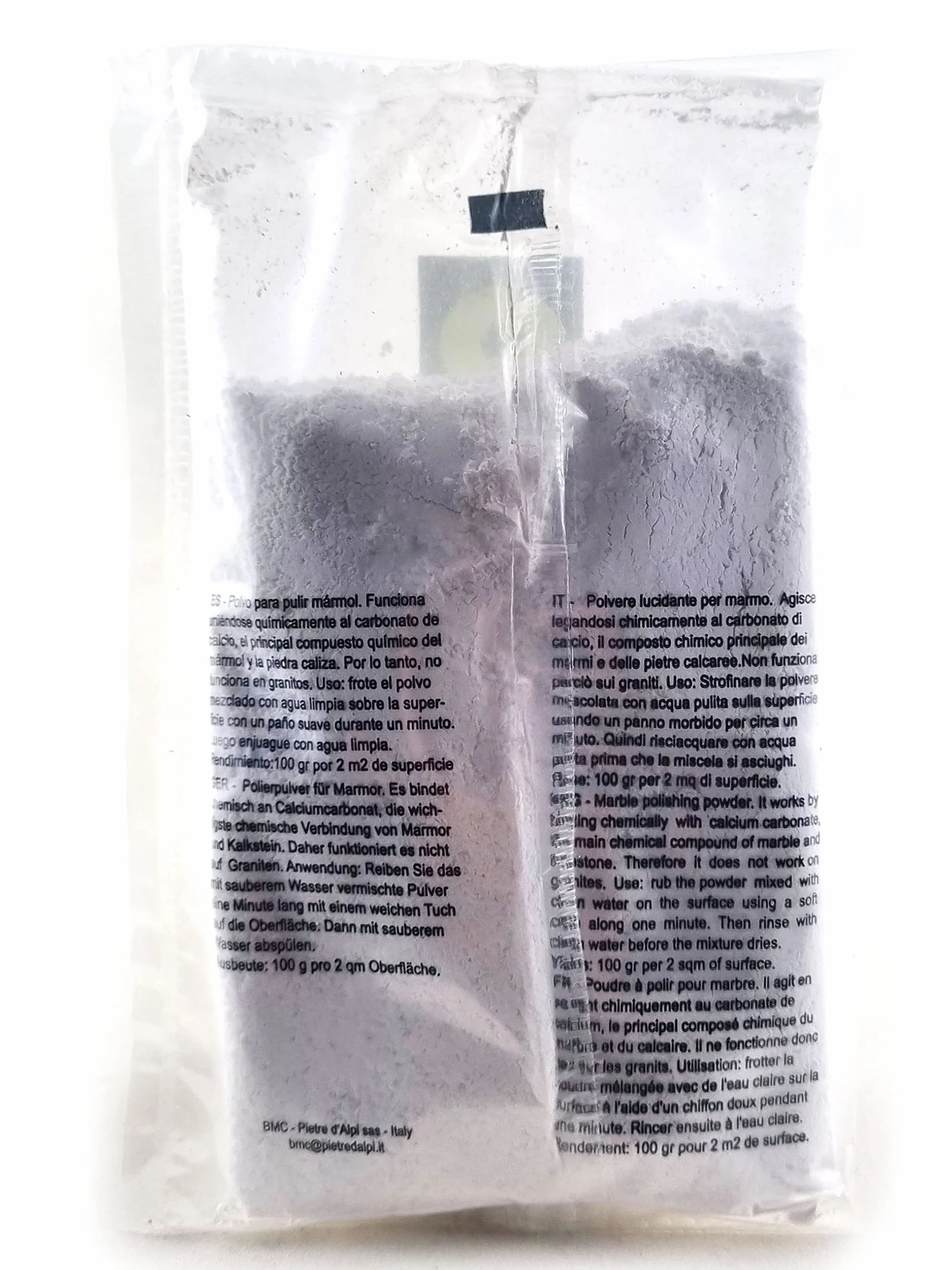 BMC Poudre de polissage M1-100 pour marbre et calcaire, sachet 100 g