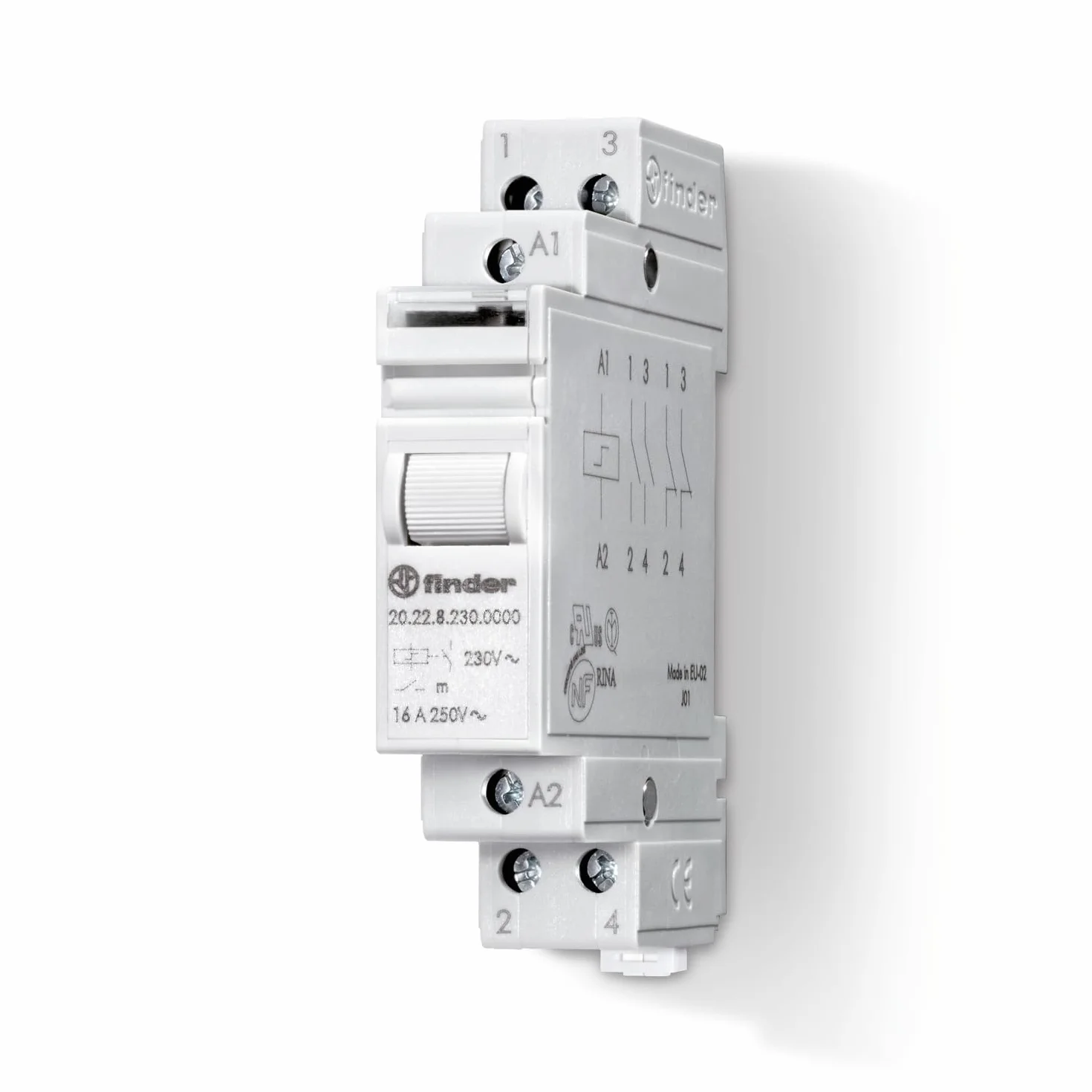 Finder Télérupteur modulaire 24 Vdc 2 NO 16 A