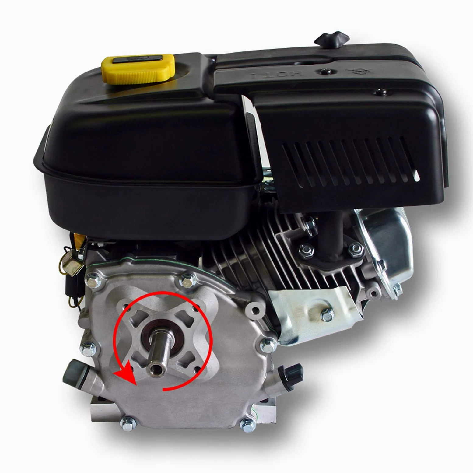 Wiltec LIFAN 168 F-2B Moteur essence – 380 x 360 x 260 mm – 4,8 kW (6,5 CV) – 196 ccm – 4 temps, Ø arbre 20 mm – capacité 3,6 L – OHV – Refroidi par air – Monocylindre Lanceur manuel – Kart Jardin