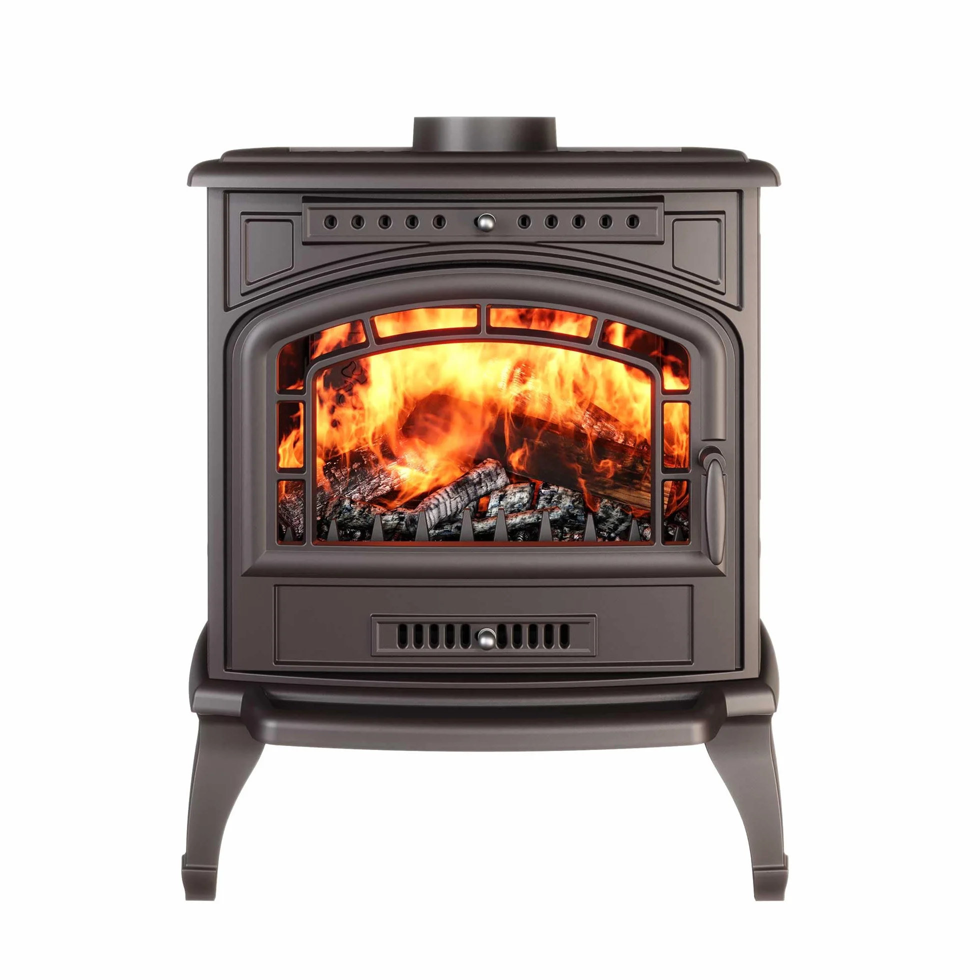 Poêle à bois en fonte noire P7 9,3 kW ECO