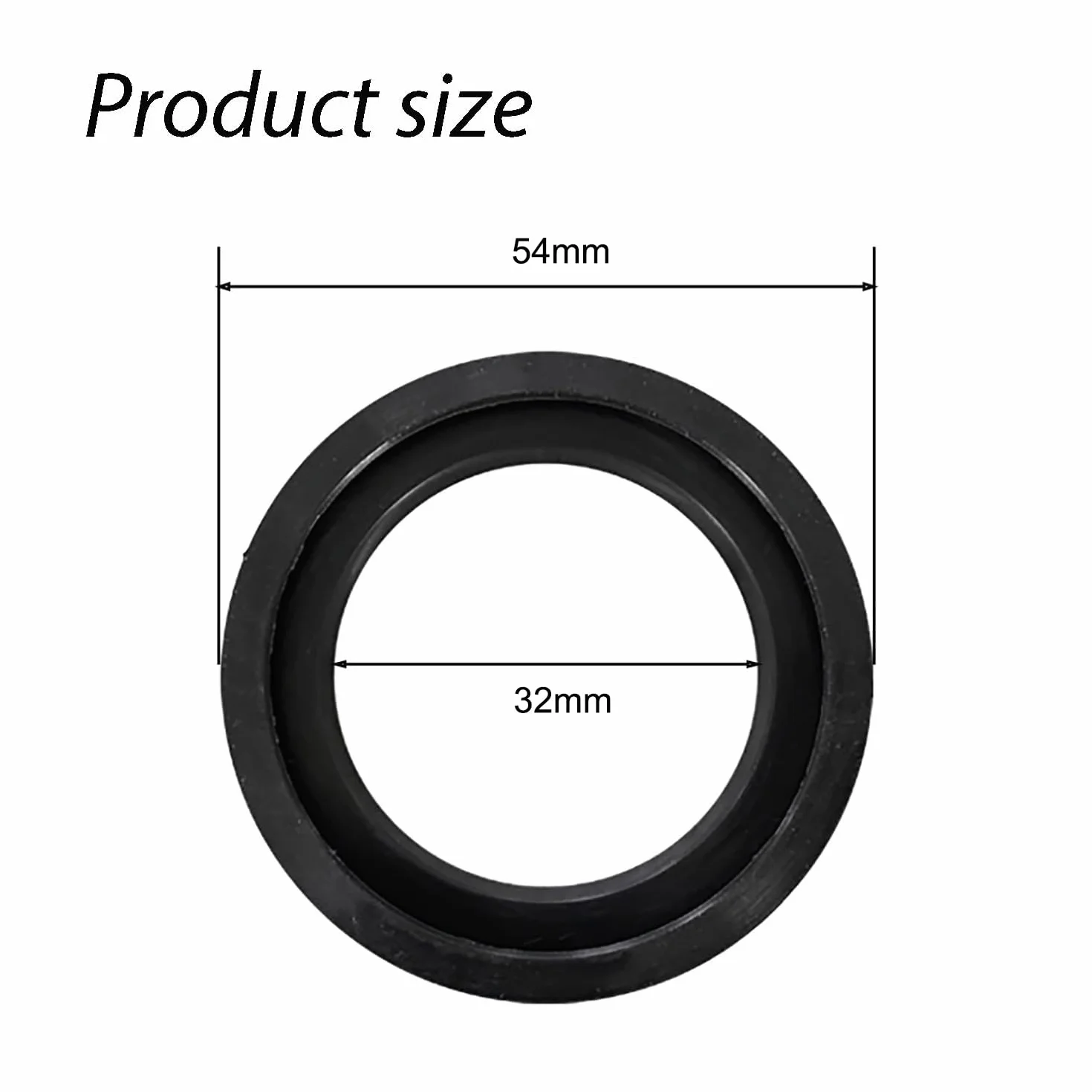 Joint D'Évier de Cuisine 6 PCS, Joint en élastomère pour paniers filtrants Ø 54 mm, Ø 32 mm, Noir