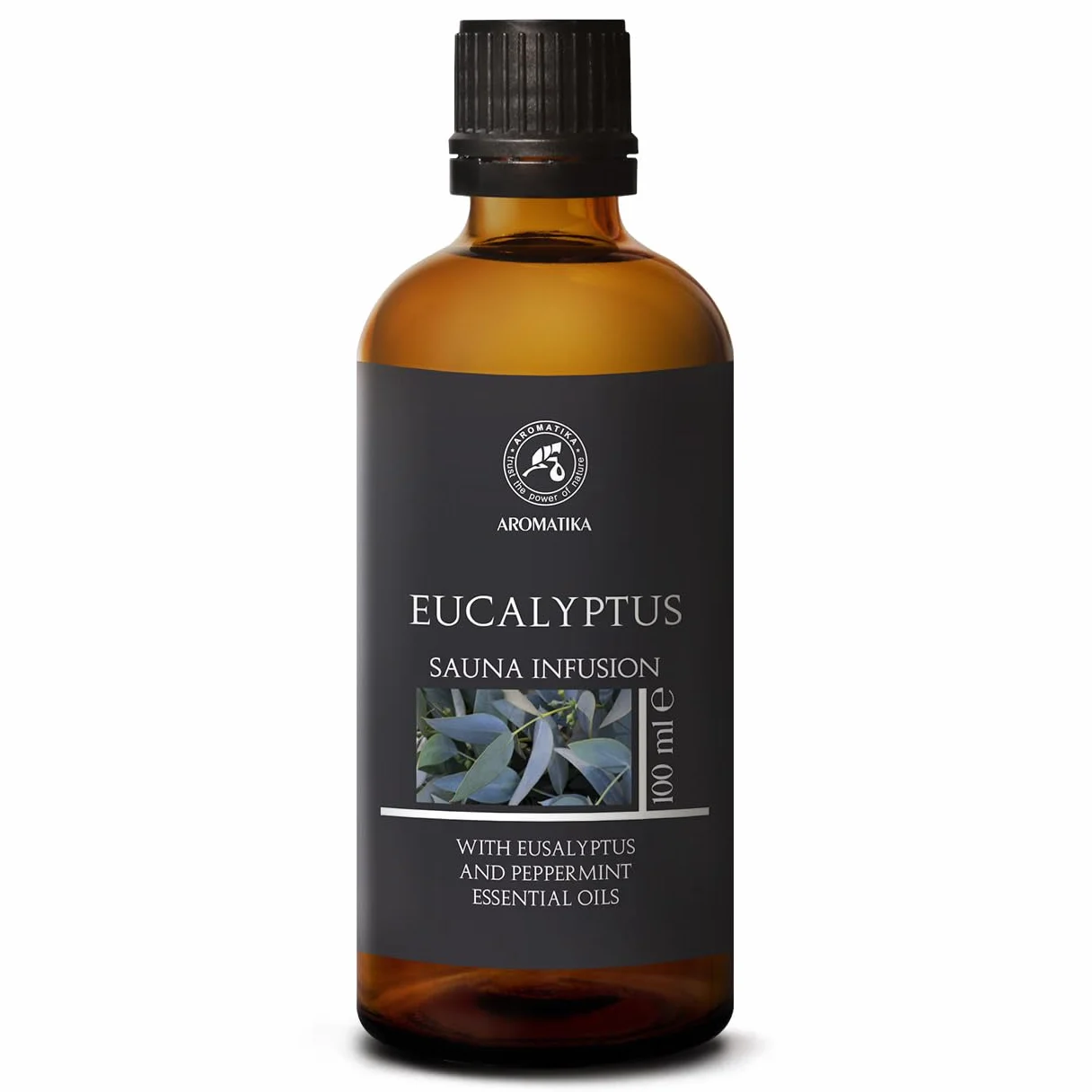 Huile Essentielle d'Eucalyptus & Menthe Poivrée 100ml - Arôme pour Sauna - Parfum Naturel - Aromathérapie