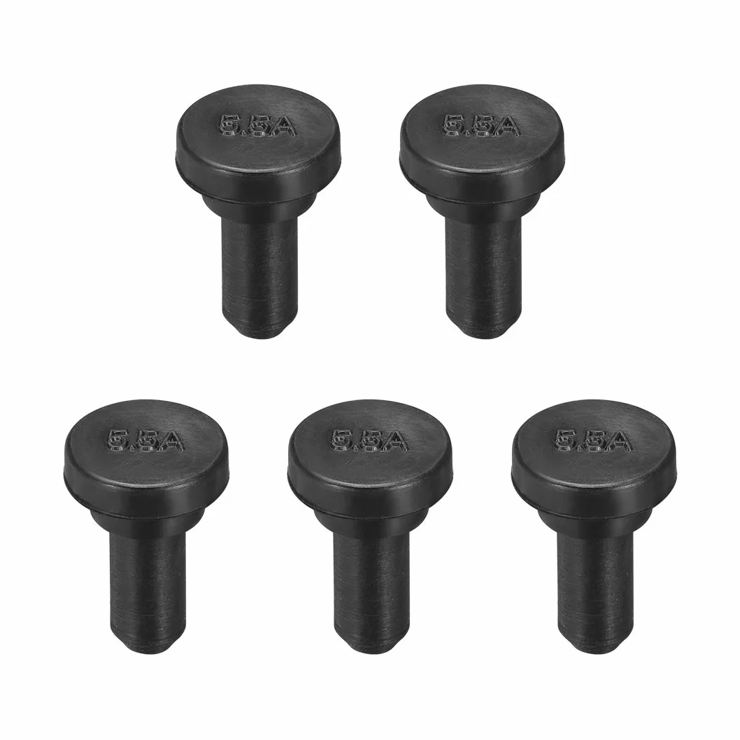 sourcing map Bouchon Presse-étoupe Caoutchouc SPR-055A 5.5mm noir