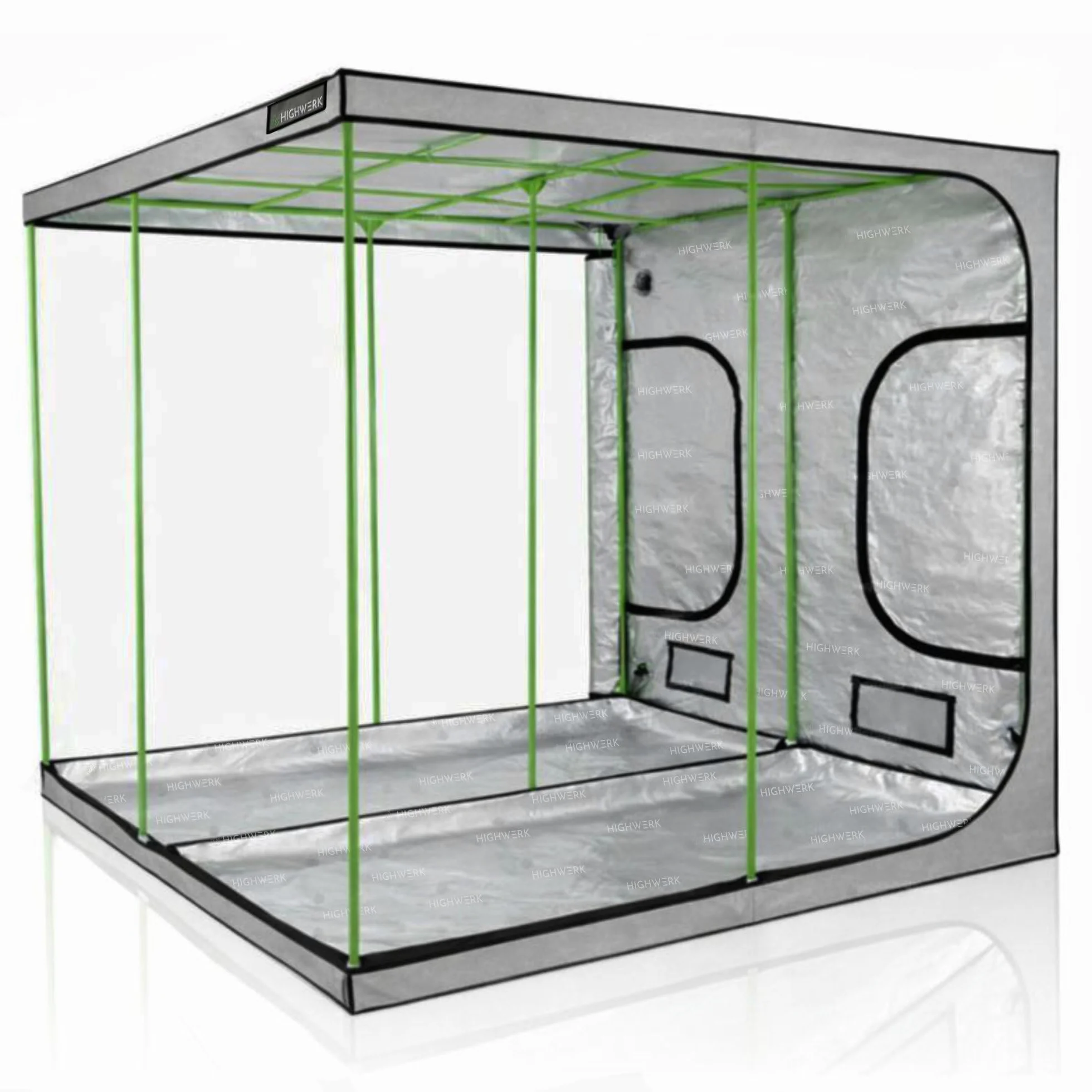 Tente de Culture 200 x 200 x 200 cm | Culture Maison « MyHomeGrow », Grise | Tente de Culture d'intérieur pour la Culture de Plantes | Boîte de Culture