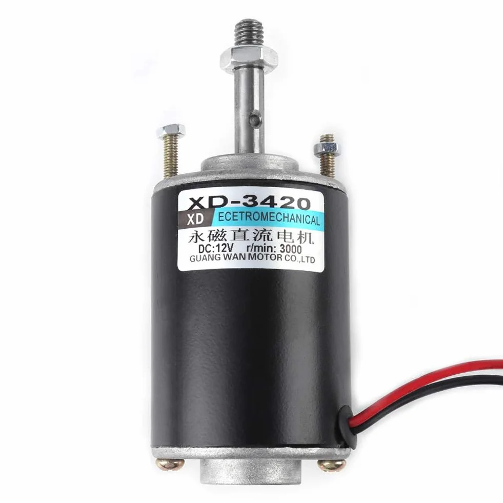 Moteur à courant continu à aimant permanent 12/24V 30W 3500RPM CW/CCW grande vitesse