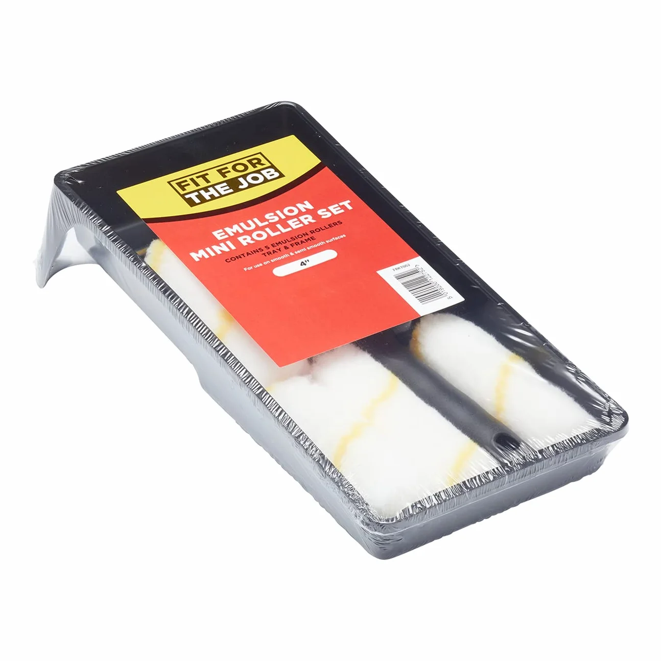 Mini rouleaux peinture émulsion 100mm bac, Petit rouleau 7 pièces