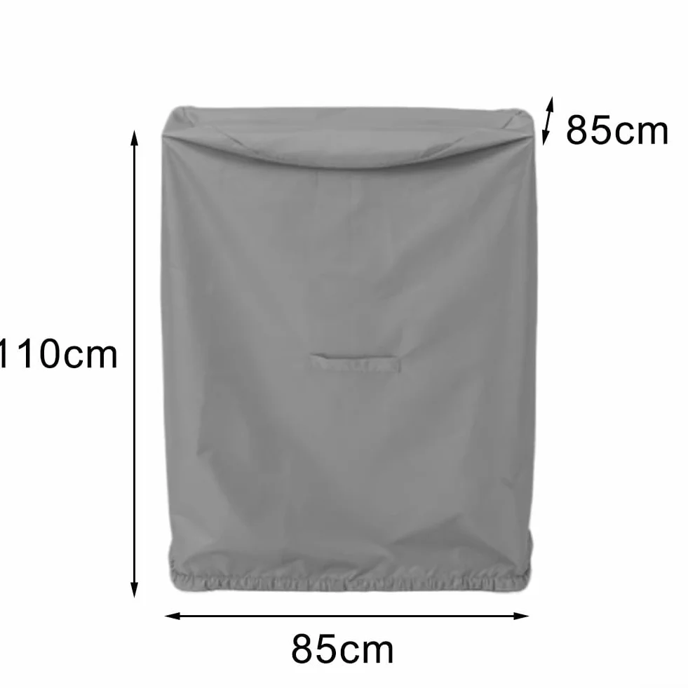 Housse de protection imperméable pour fendeuse de bois, tissu Oxford 85 x 85 x 110 cm, protection contre les intempéries, housse anti-poussière grise pour machines de jardin