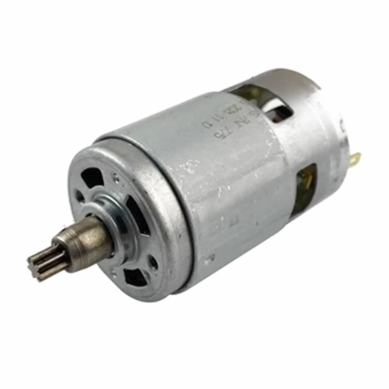 Moteur de perceuse 18 V 775 DC, moteur de rechange pour outils électriques argenté