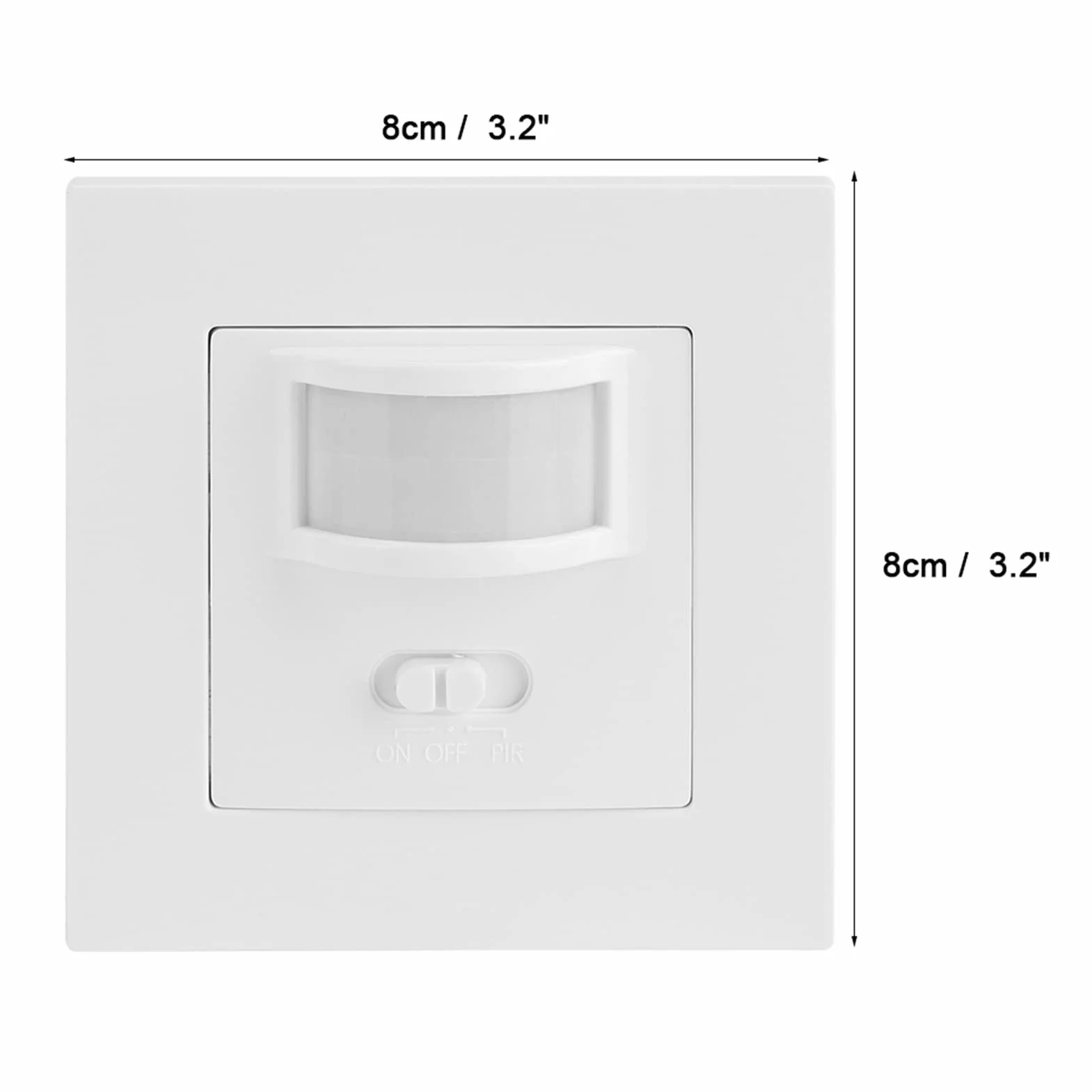 Commutateur de Capteur PIR Infrarouge AC 110V-240V Encastré pour Lampe Murale
