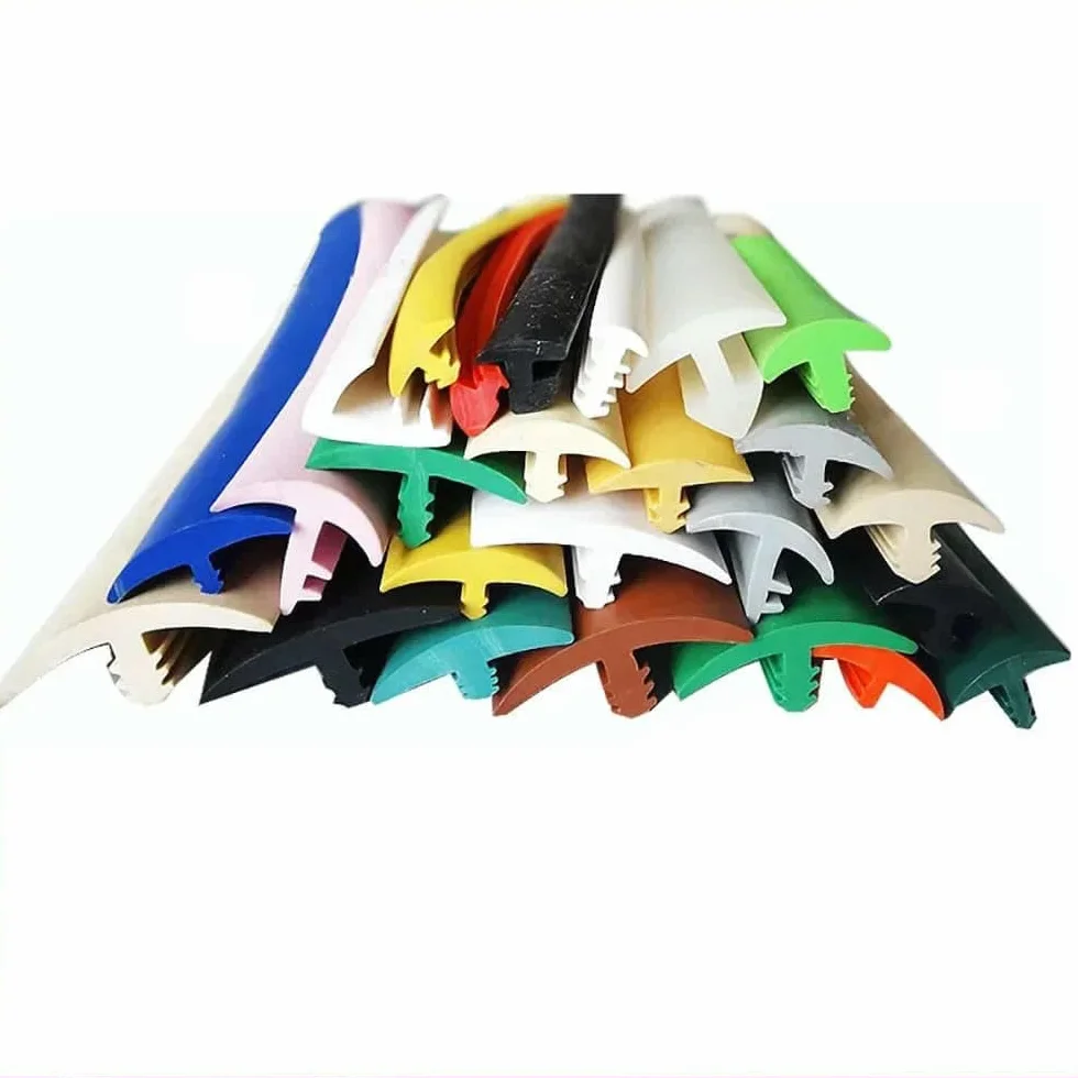 Joint d'étanchéité en caoutchouc silicone en forme de T 3 x 15 mm 2 m pour porte et fenêtre
