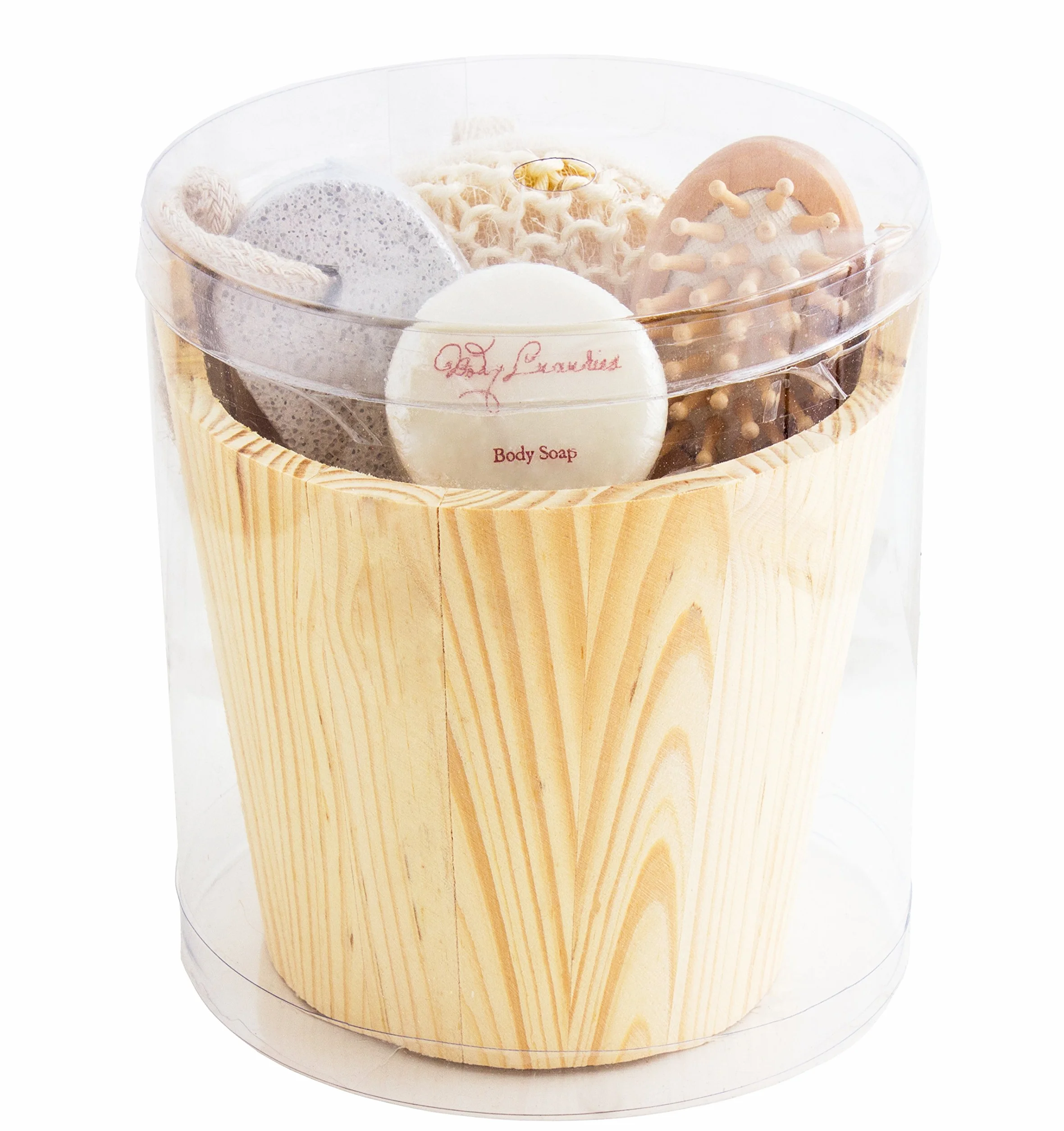 BRUBAKER Cosmetics Coffret de bain & bien-être 5 Pièces Baquet en Bois