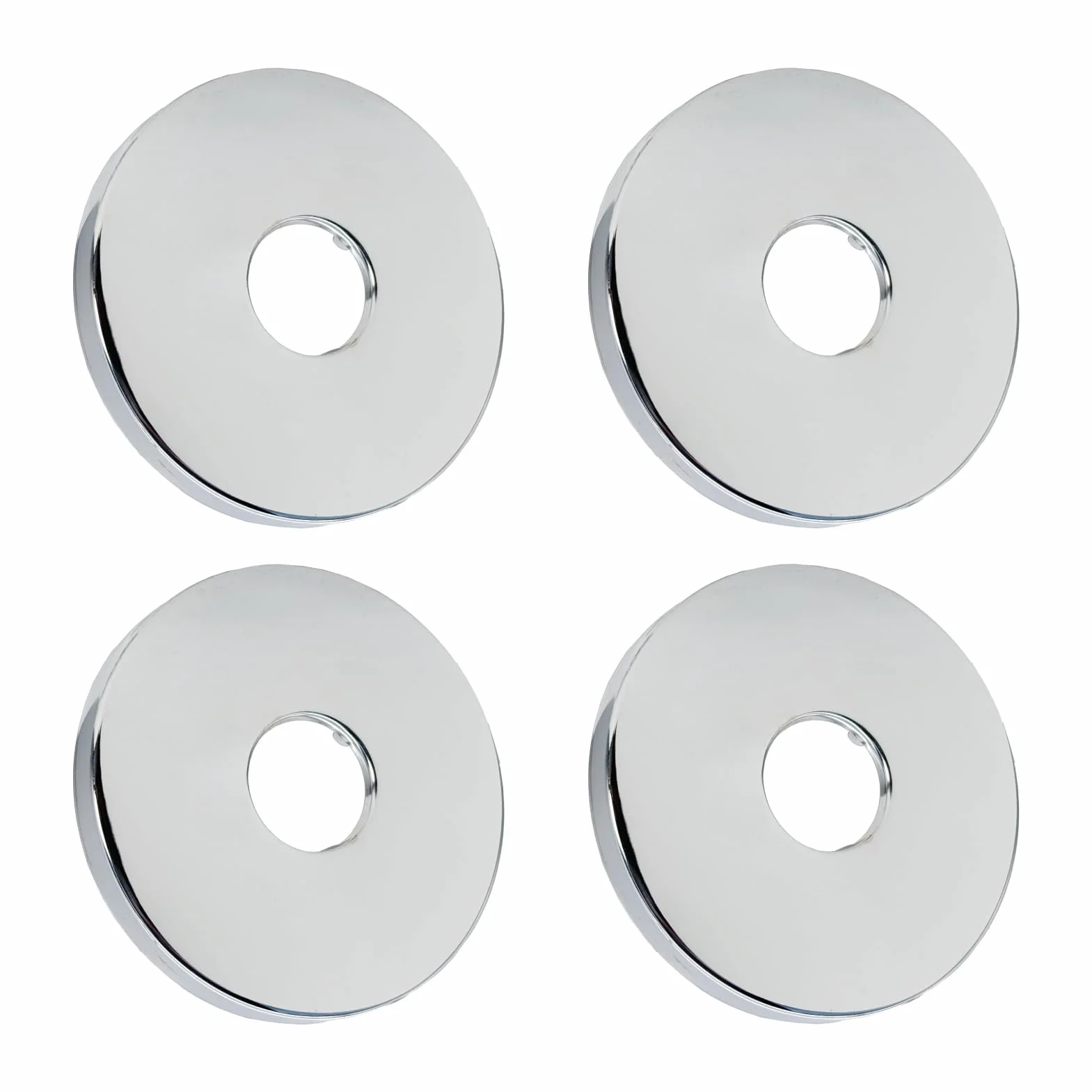 Rosace Mitigeur Douche Acier Inoxydable 3/4 27x90x10mm 4pcs Argent