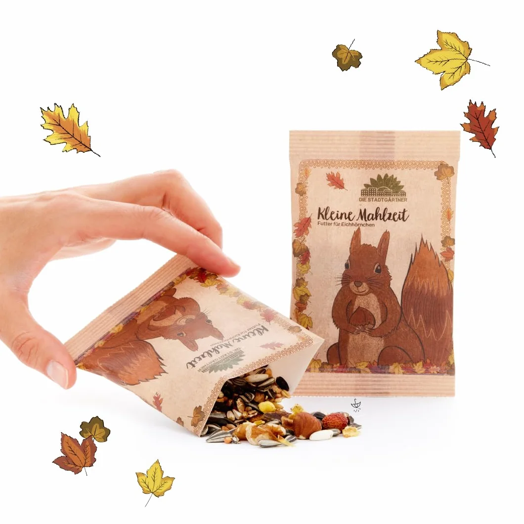 Die Stadtgärtner Petit repas - Nourriture pour écureuils - Contient des noisettes, des noix, des cynorrhodons, des raisins secs et des noix de cèdre - Nourriture naturelle pour les écureuils