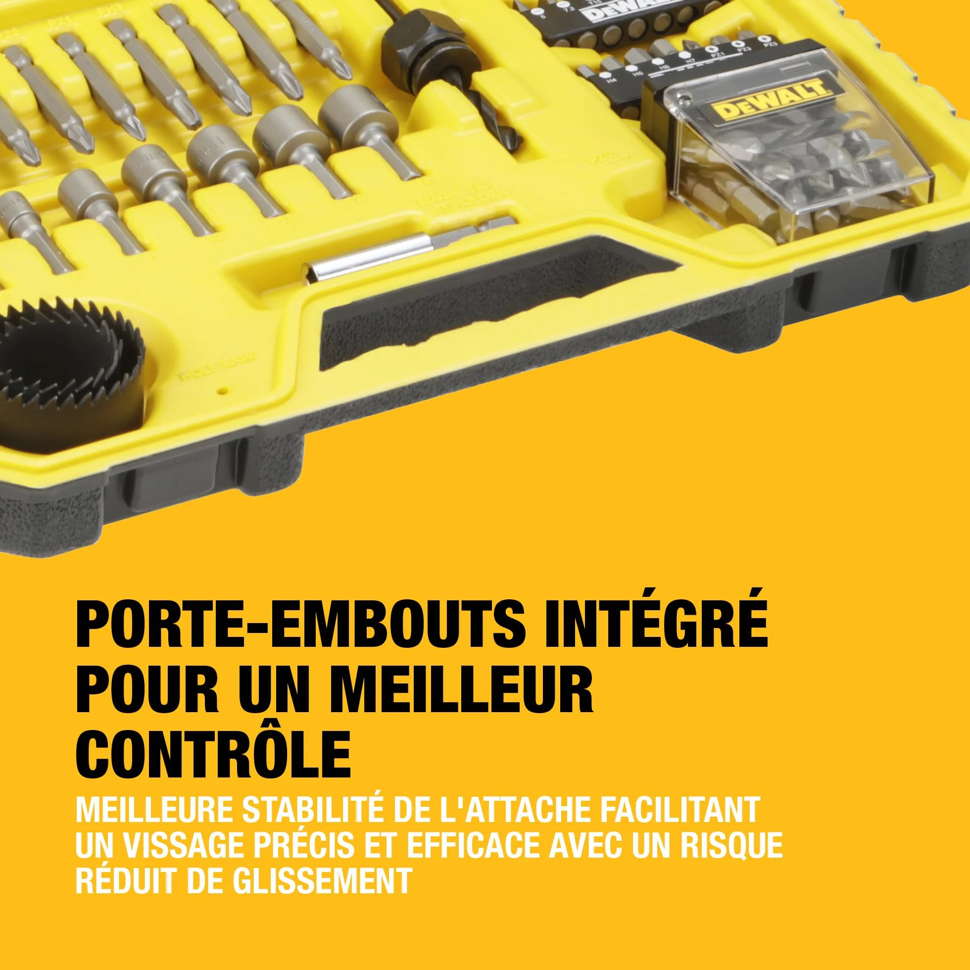 DEWALT Coffret de perçage et vissage 100 pièces DT71563-QZ