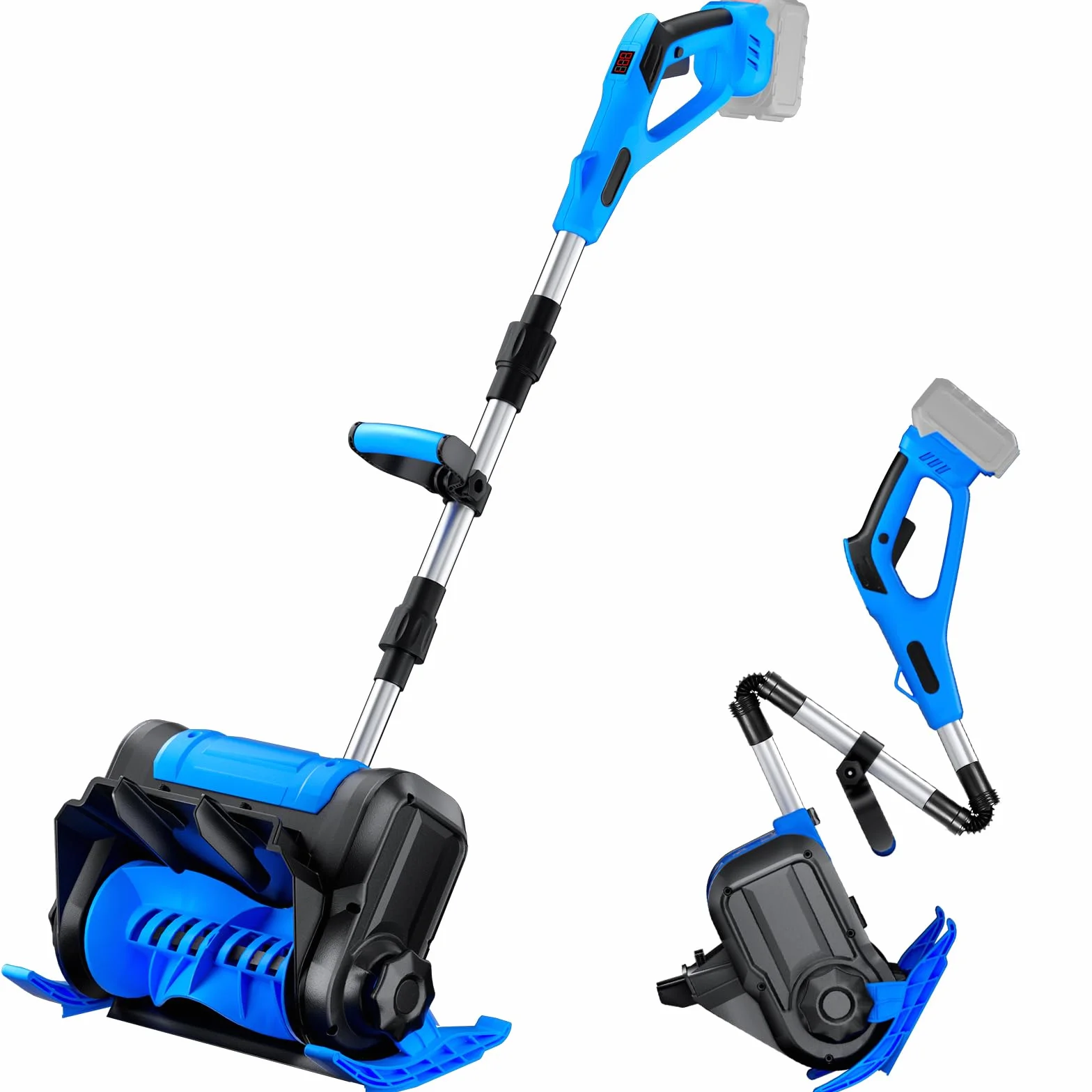 Makita 21 V Souffleuse à Neige sans Fil 1000W, Largeur 30 cm, Distance 8,5 m