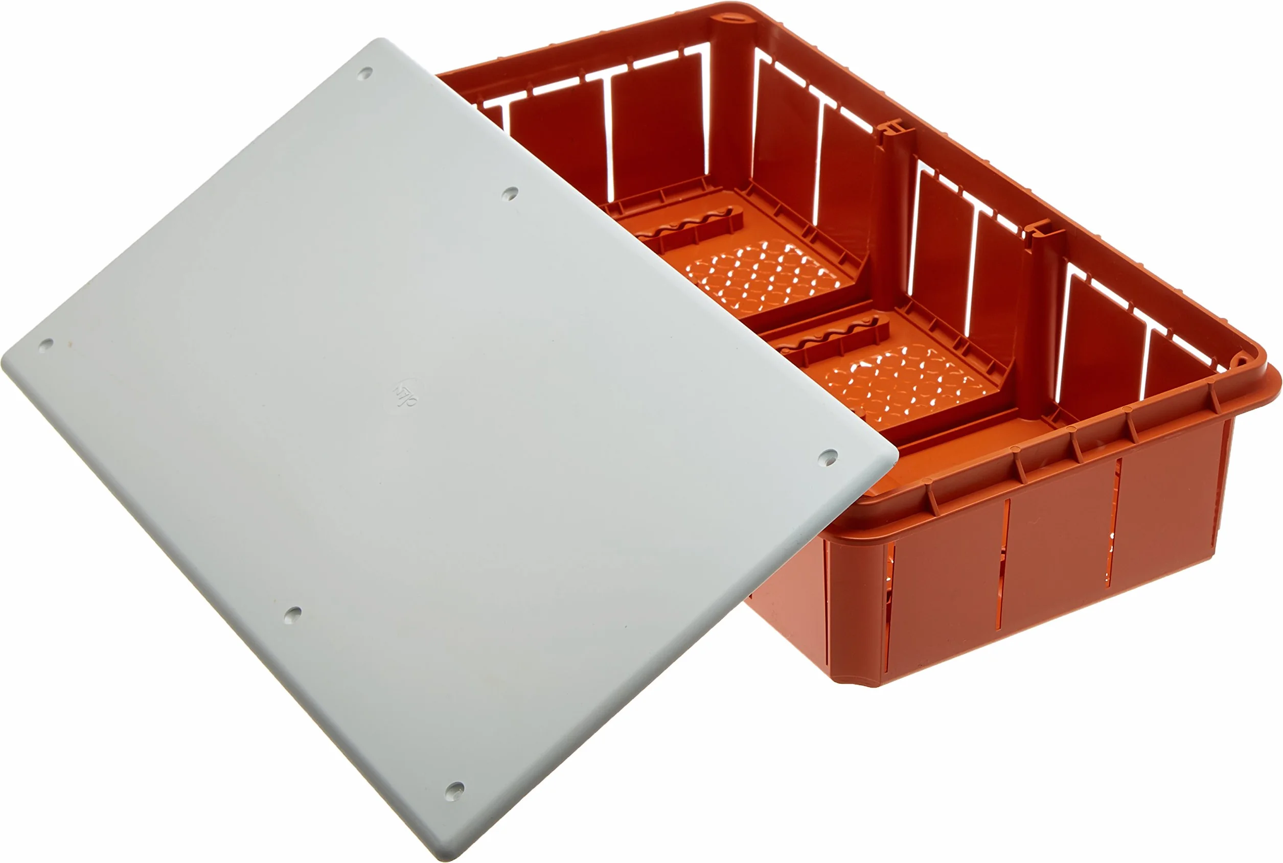 Electraline Boîte de dérivation encastrer maçonnerie Blanc orange