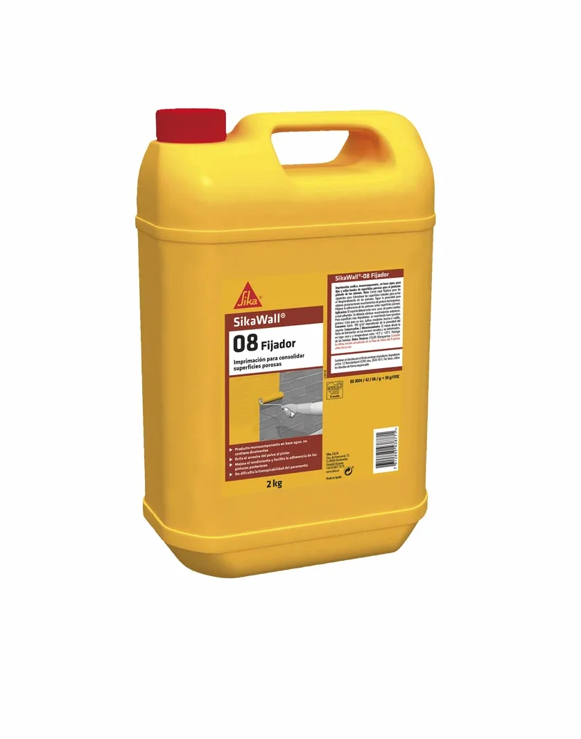 Sika Wall-08 Fixateur, apprêt acrylique, 2 kg, blanc