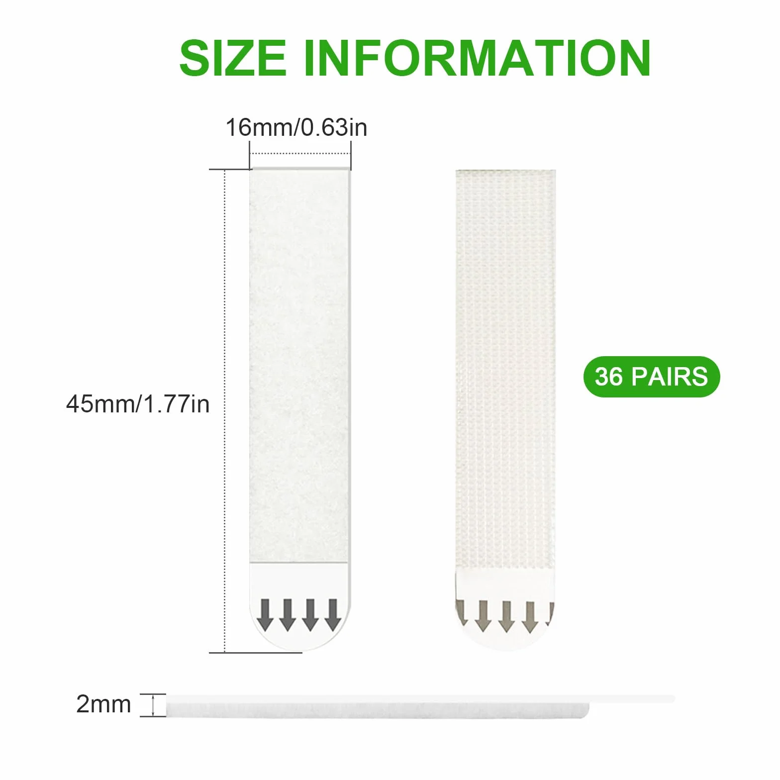 Bandes de Suspension pour Photos Adhésif 36 Paires (72 Bandes) sans Percer Amovibles