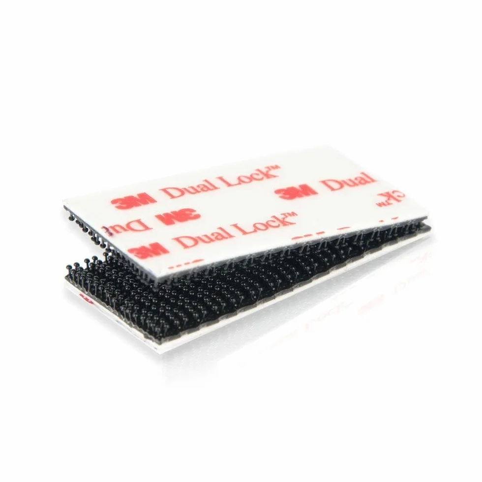 3M Dual Lock SJ 3550 Lot de 10 rubans adhésifs double verrouillage - 25,4 mm x 50 mm Noir