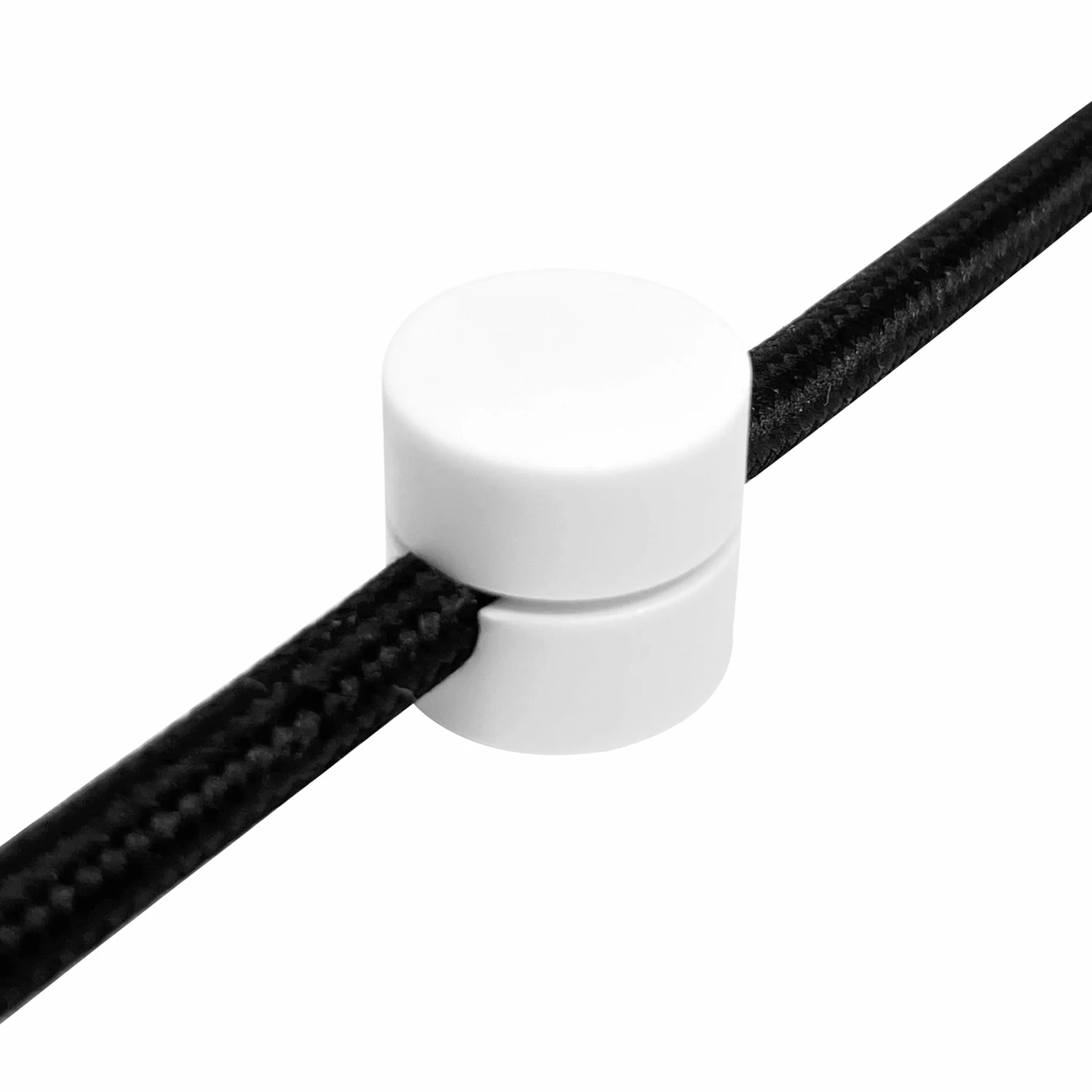 Support Mural et Plafonnier pour Câbles 8 pièces Blanc Ø20x18 mm Fixation au Plafond avec vis et chevilles