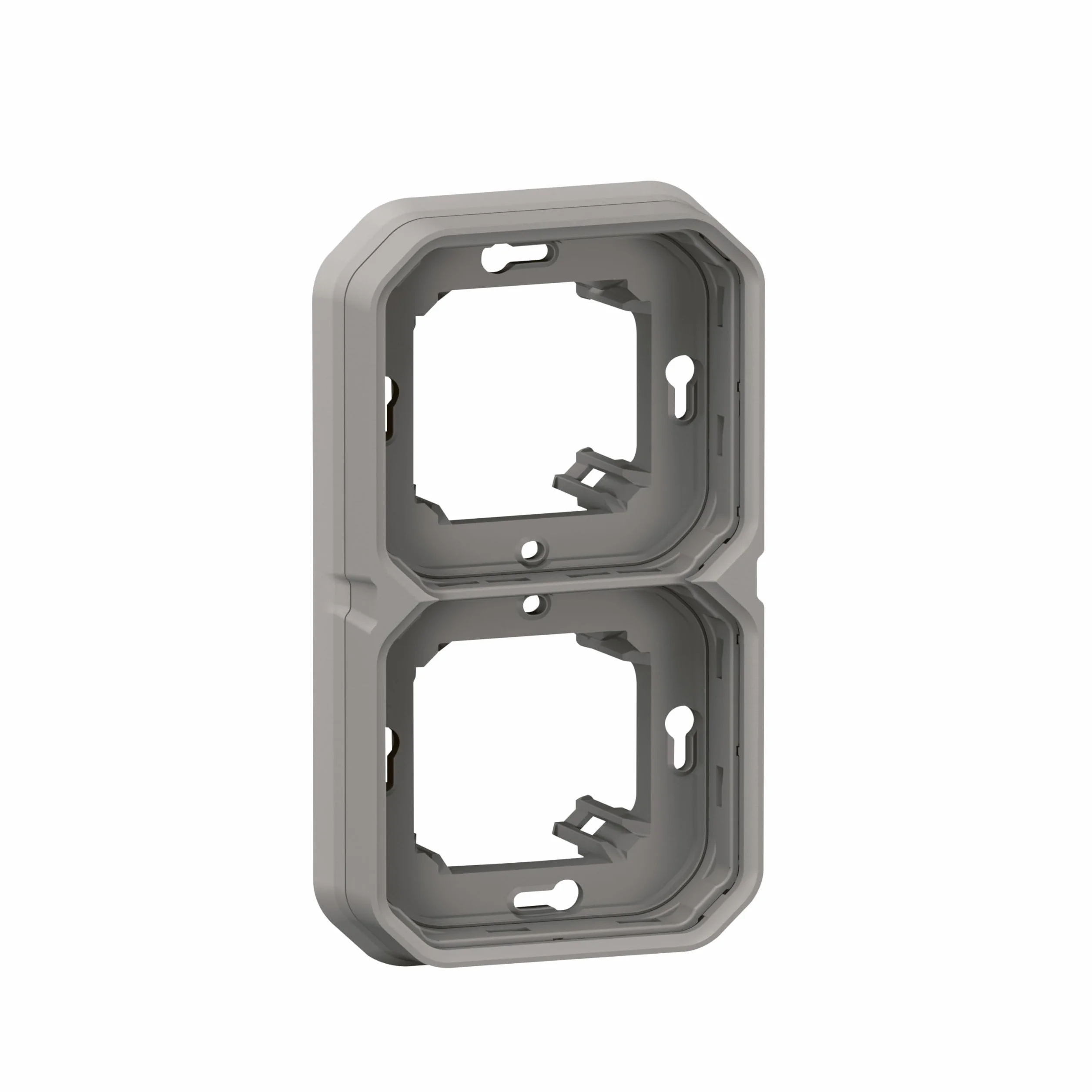 Legrand Plexo Plaque d'Encastrement 2 Postes Horizontal ou Vertical Gris 069683L