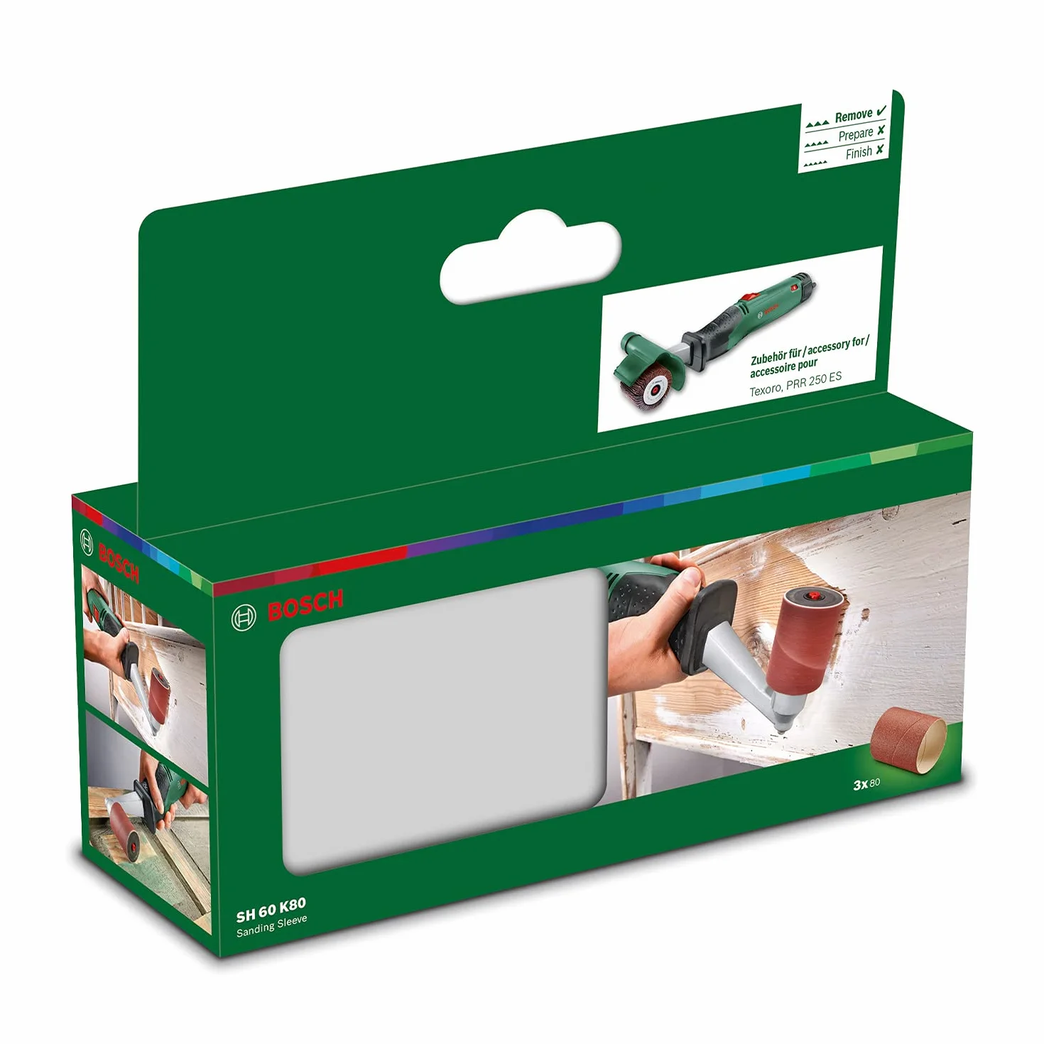 Bosch Manchon abrasif Accessoire pour PRR 250 ES Rouge