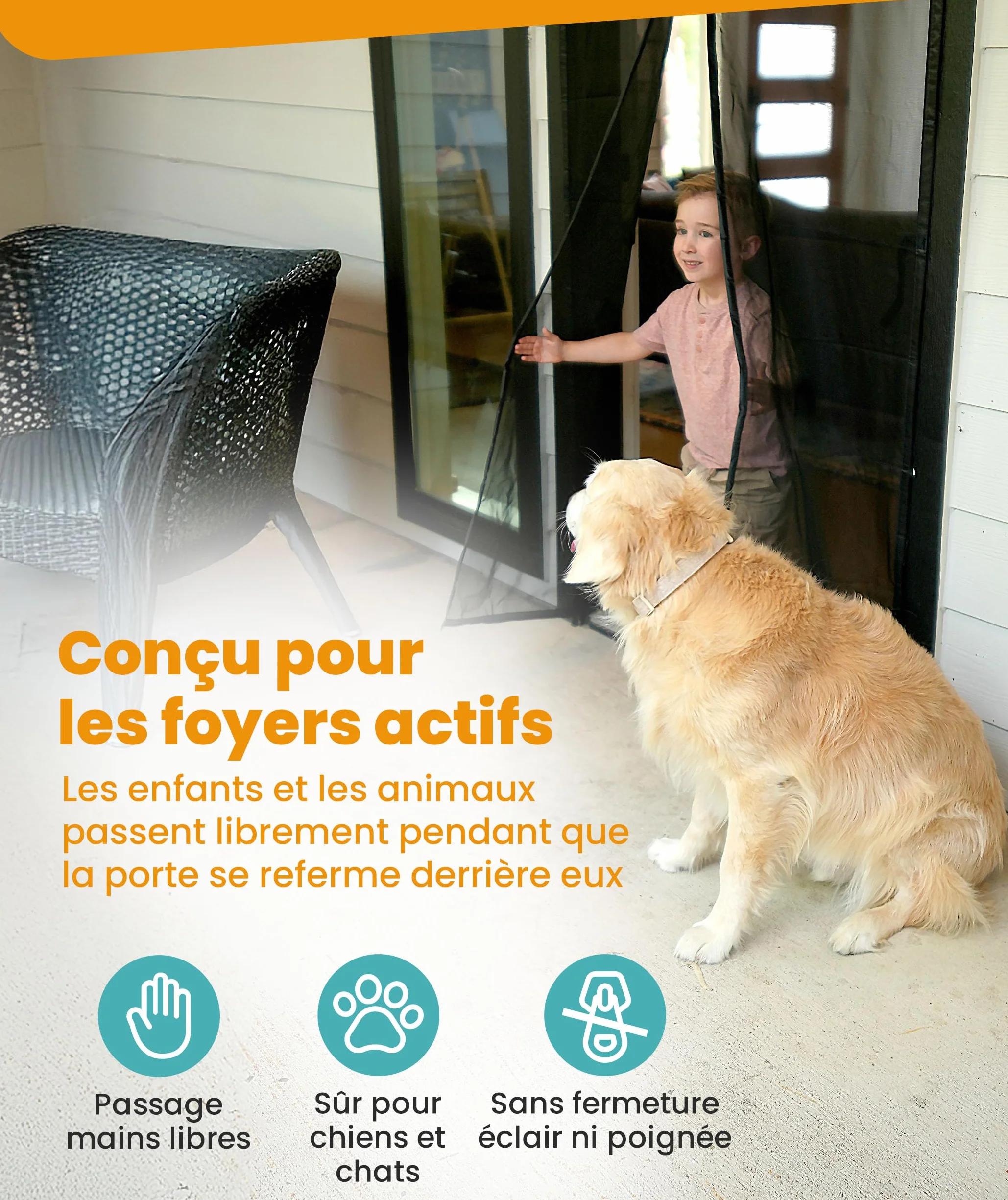 Moustiquaire Fenetre Magnétique 120x220cm Anti-Insectes Mosquito Net