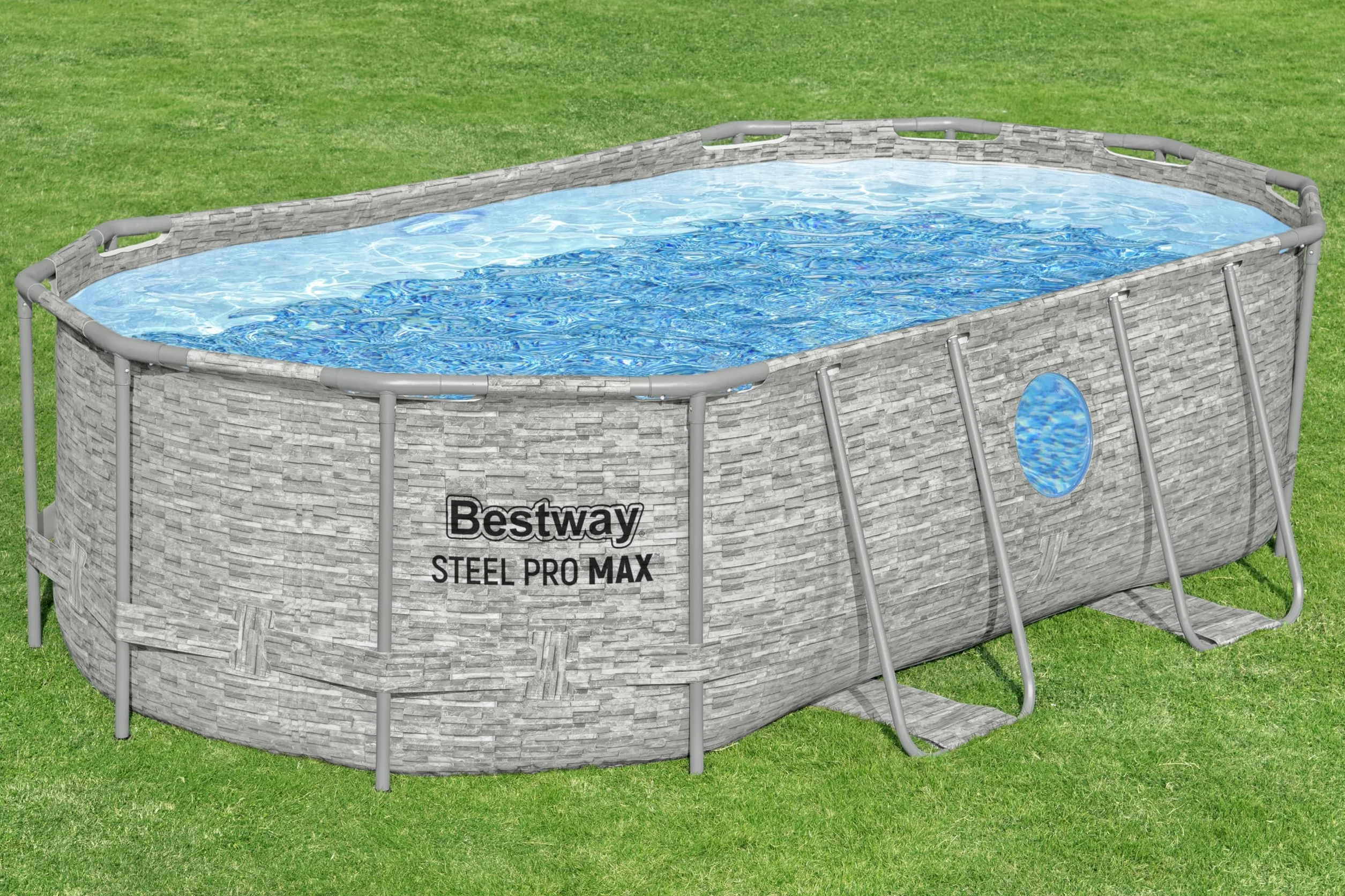 Bestway Steel Pro Max Splashview Kit Piscine Hors Sol 427x250x100 cm Gris