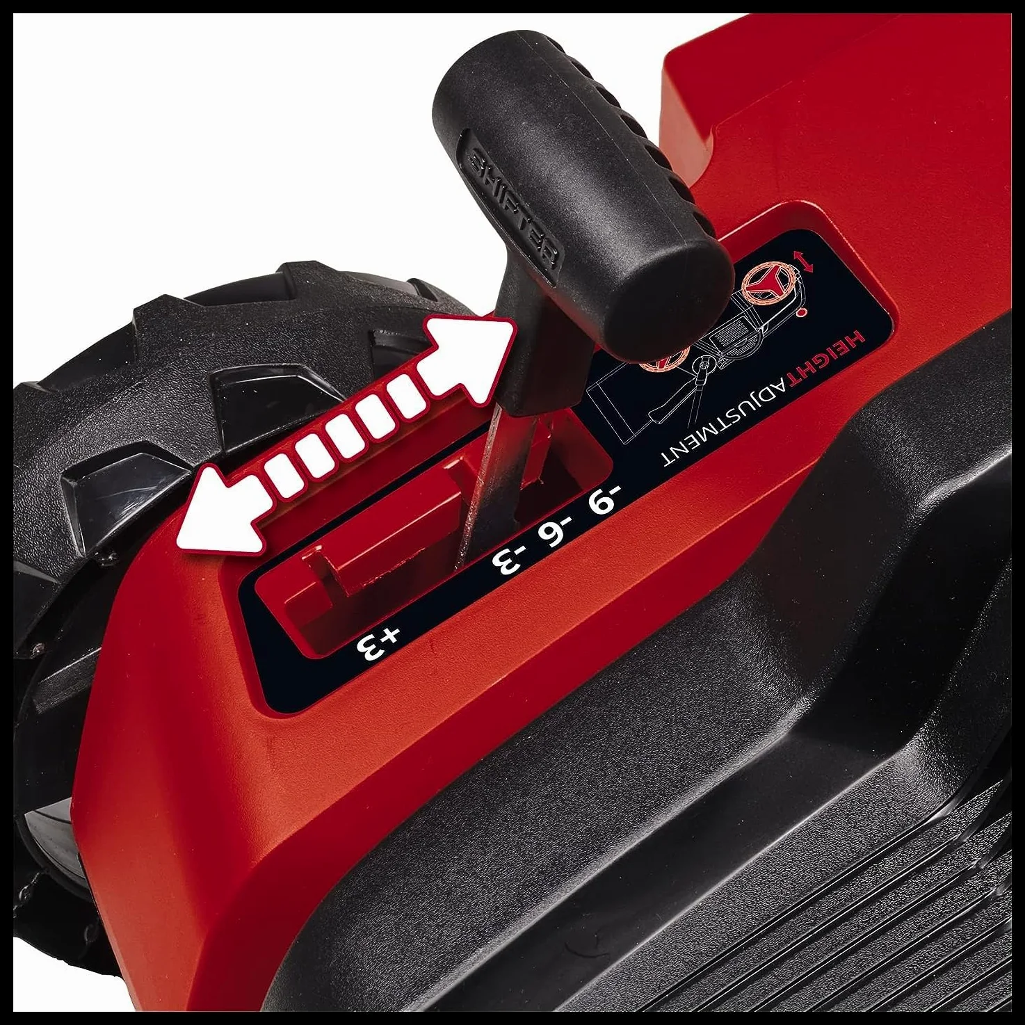 Einhell Scarificateur-aérateur électrique GE-SA 1435/1 (1 400 W, Largeur de Travail 35 cm, Profondeur réglable sur 4 Niveaux, bac collecteur 28 L)
