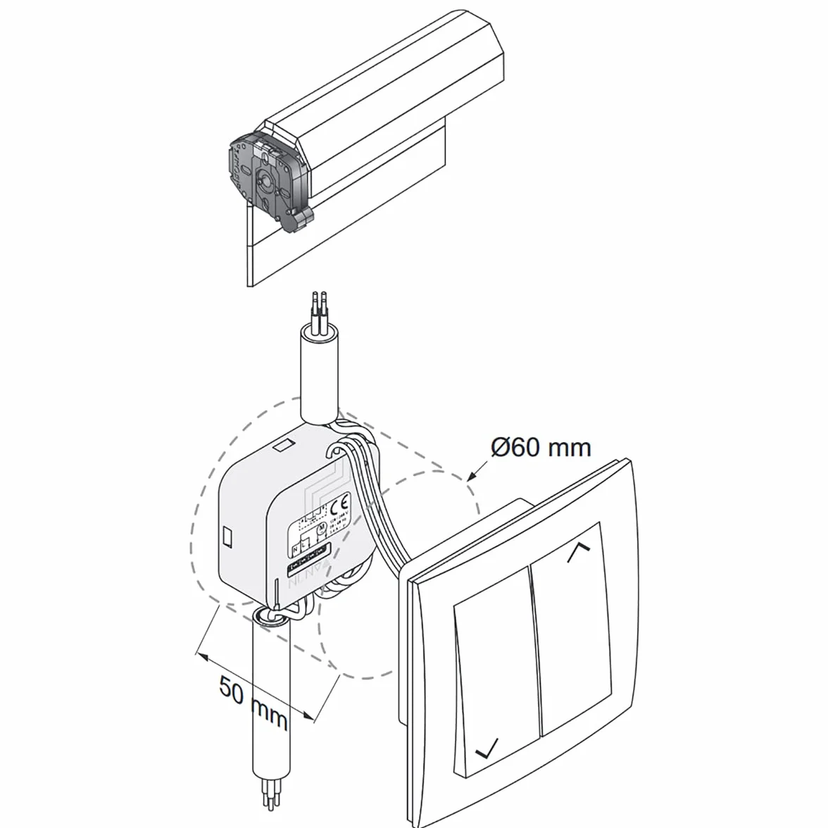Somfy Micro-Module volet roulant RTS compatible Tahoma