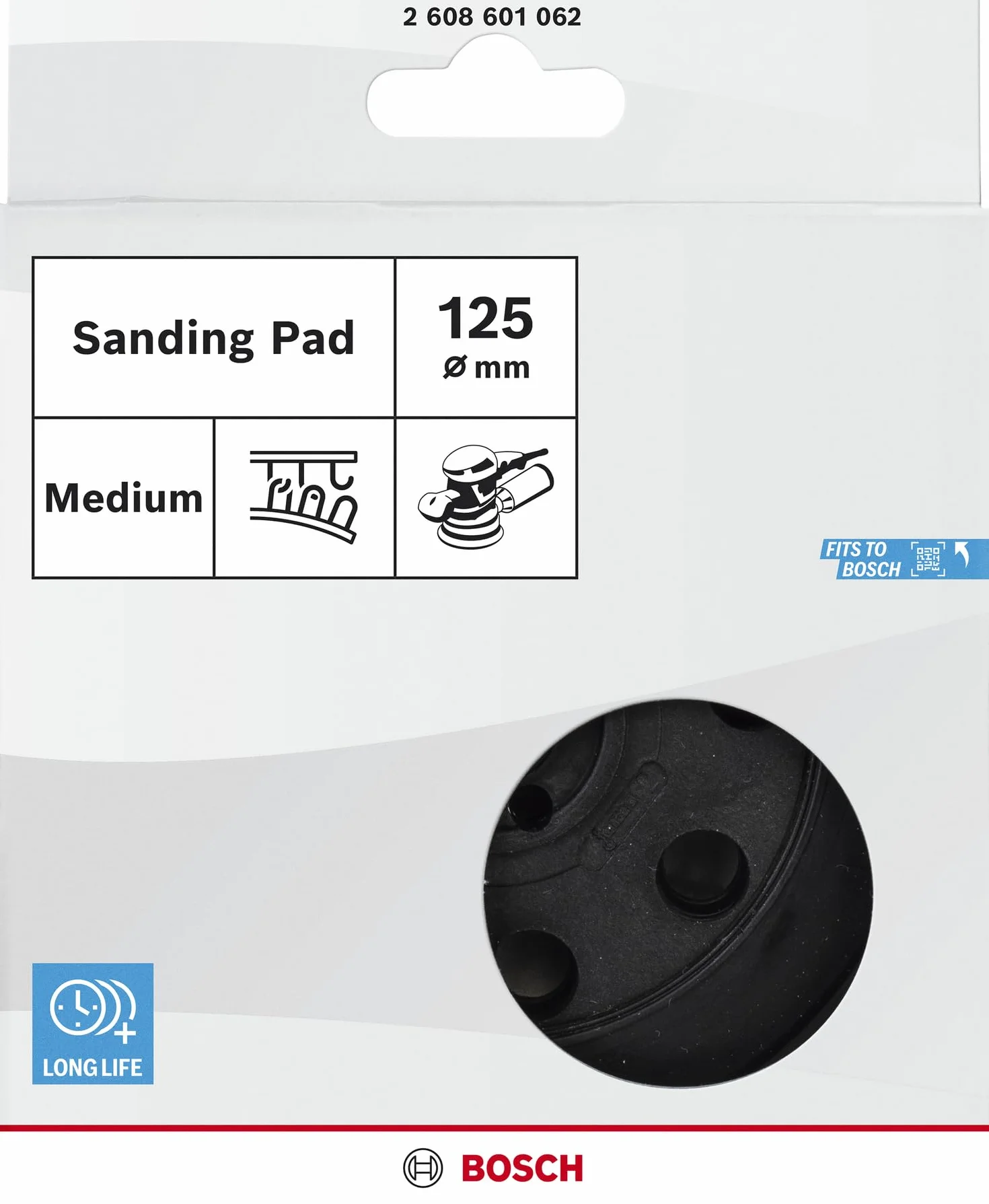 Bosch Plateau de ponçage Ø 125 mm mi-dur