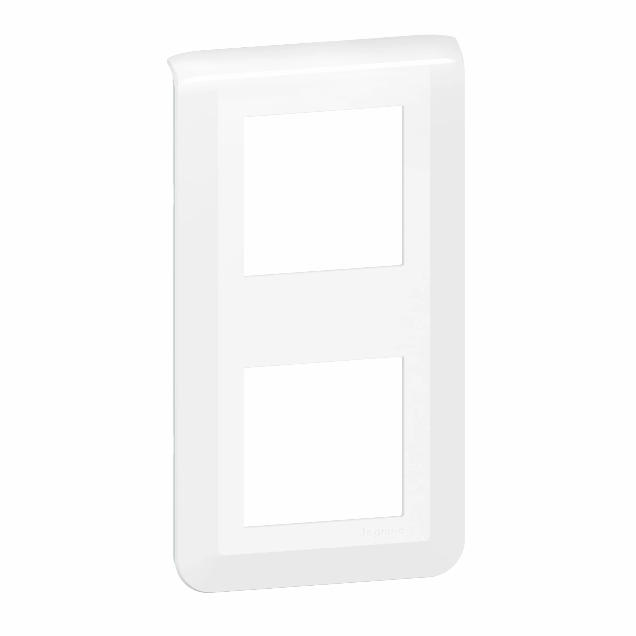 Legrand Mosaic Plaque de Finition Verticale 2x2 Module Blanc 078822L