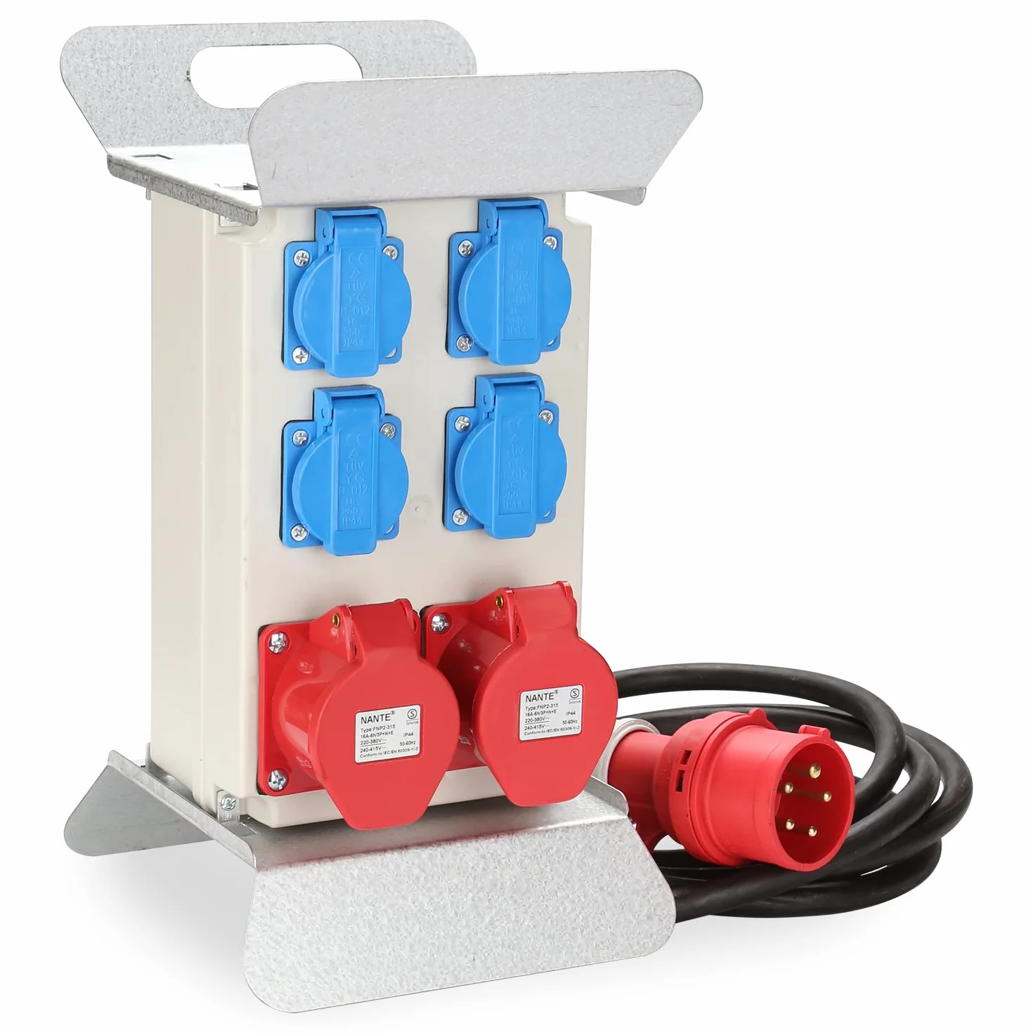 Répartiteur de courant de construction 16 A 4 x 230 V + 2 x 400 V CEE IP44