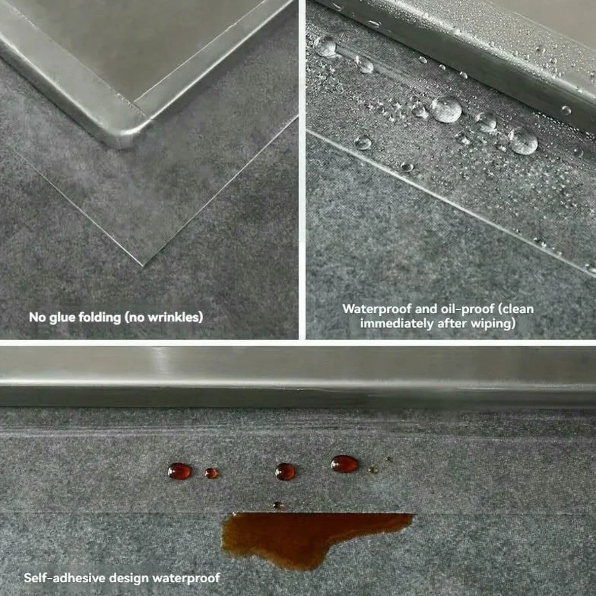Bande adhésive nano imperméable anti-taches 5 cm x 10 m transparente pour joints cuisine salle de bain