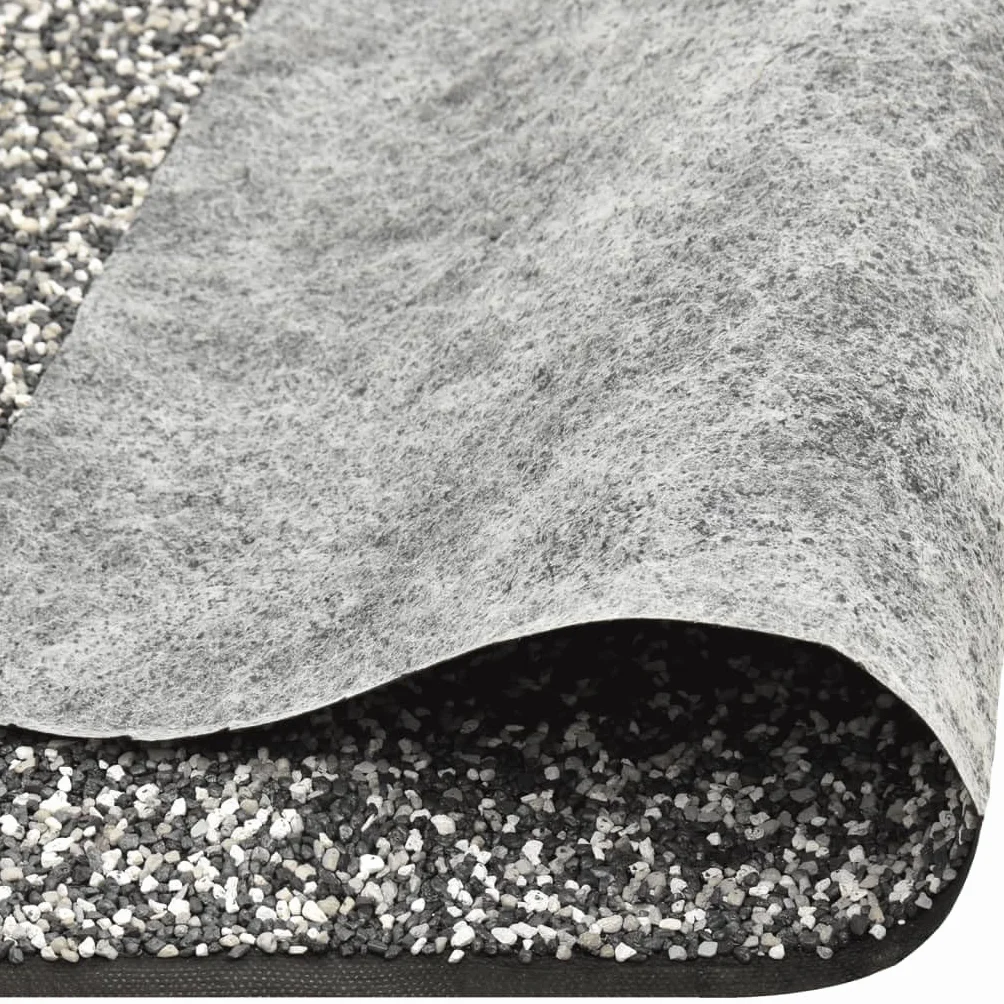 Tomostar Revêtement de Pierre Bâche de Bassin Tapis Gravillonnée Gris 100x40 cm