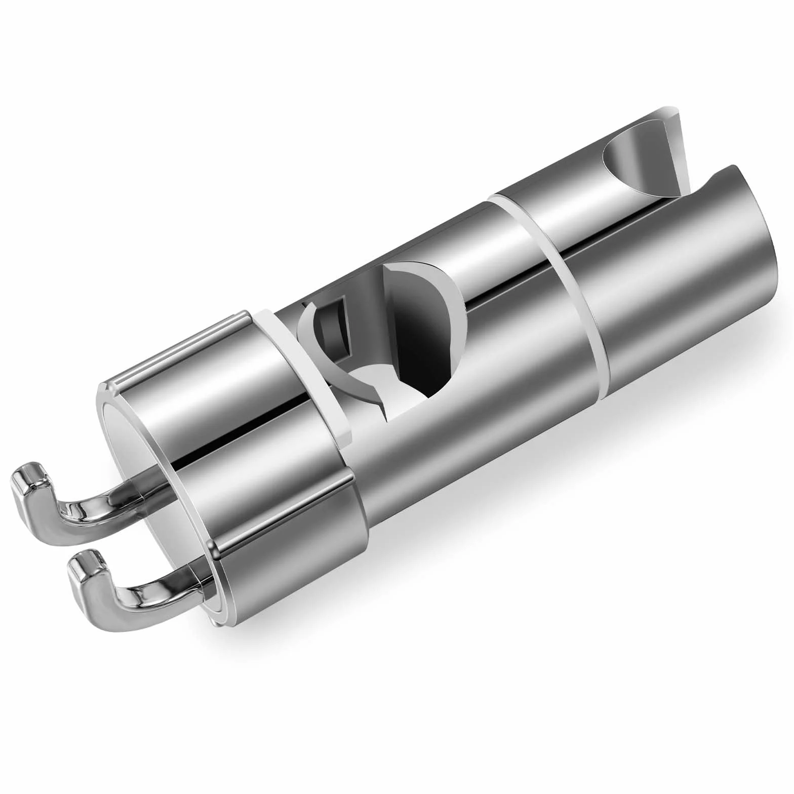 Support Pommeau de Douche Sans Percage, Diamètre Réglable 18-25 mm, avec Crochet et Entretoise Intégrée
