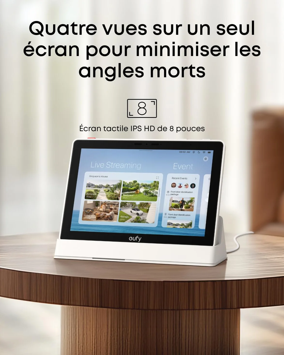 eufy Smart Display E10 Edge Security Center Stockage Local 16 To Cryptage Militaire