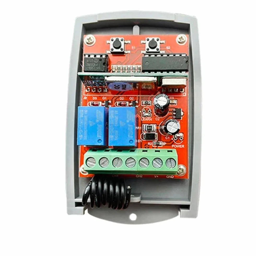 Récepteur Universel Télécommande Porte Garage 433 MHz 12 V-24 V Ouvre-Porte Électrique 433,92 MHz Code Roulant