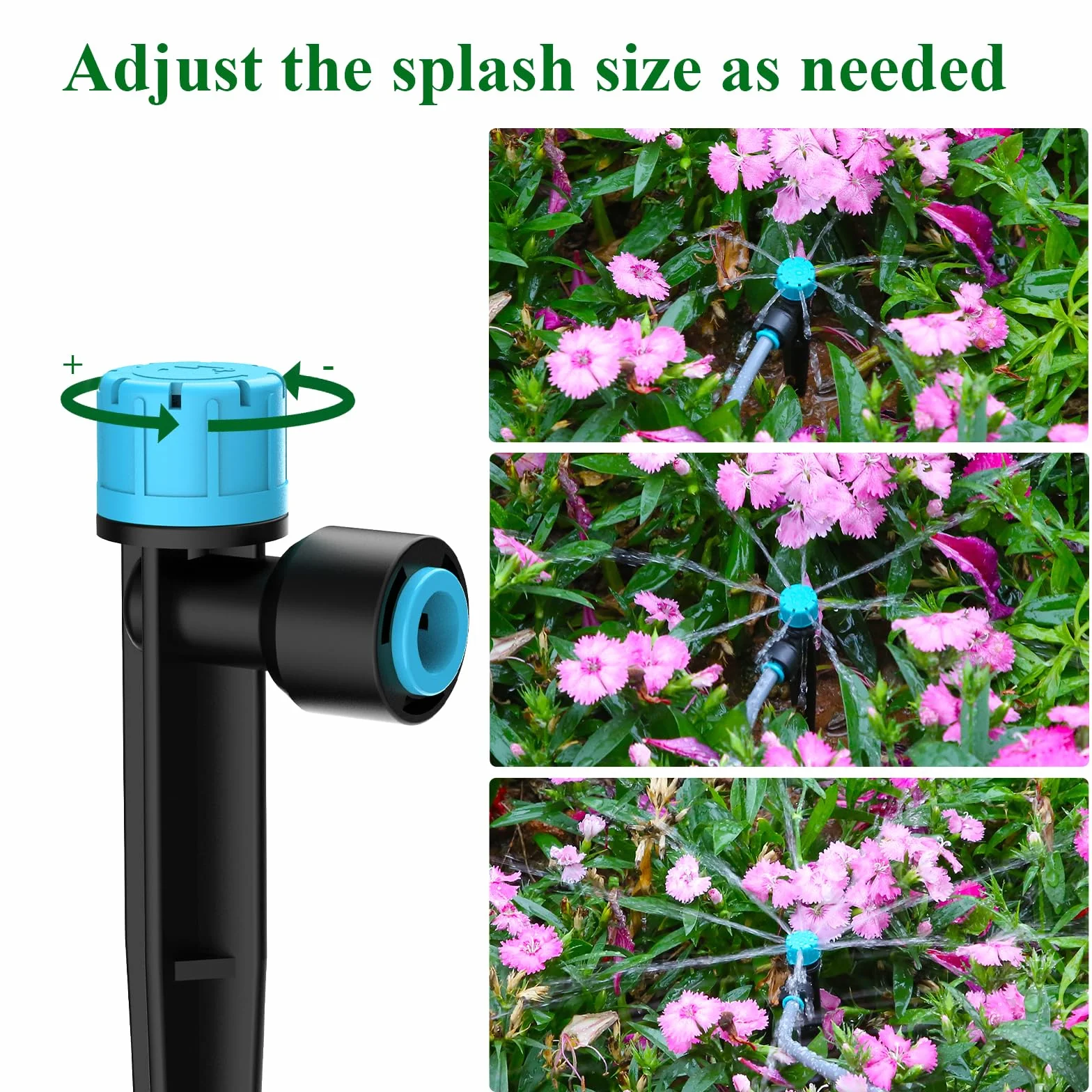 Automatique Programmateur avec Port Double et Goutte à Goutte Accessoires, 2026 Dernières Écran LCD Système D'arrosage Automatique avec 4 Types D'embouts Goutters pour Jardin/Pelouse/Terrasse